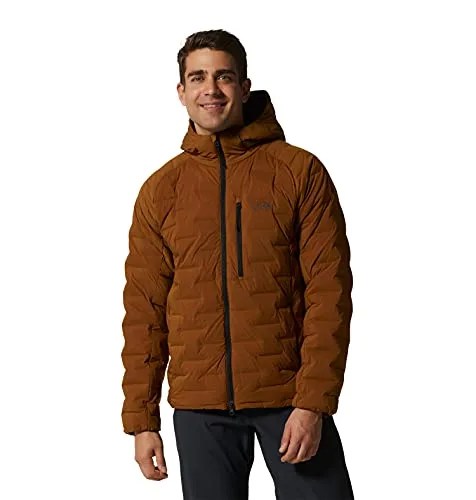 Mountain Hardwear Men's Standard StretchDown Hoody, Golden Brown, Large
