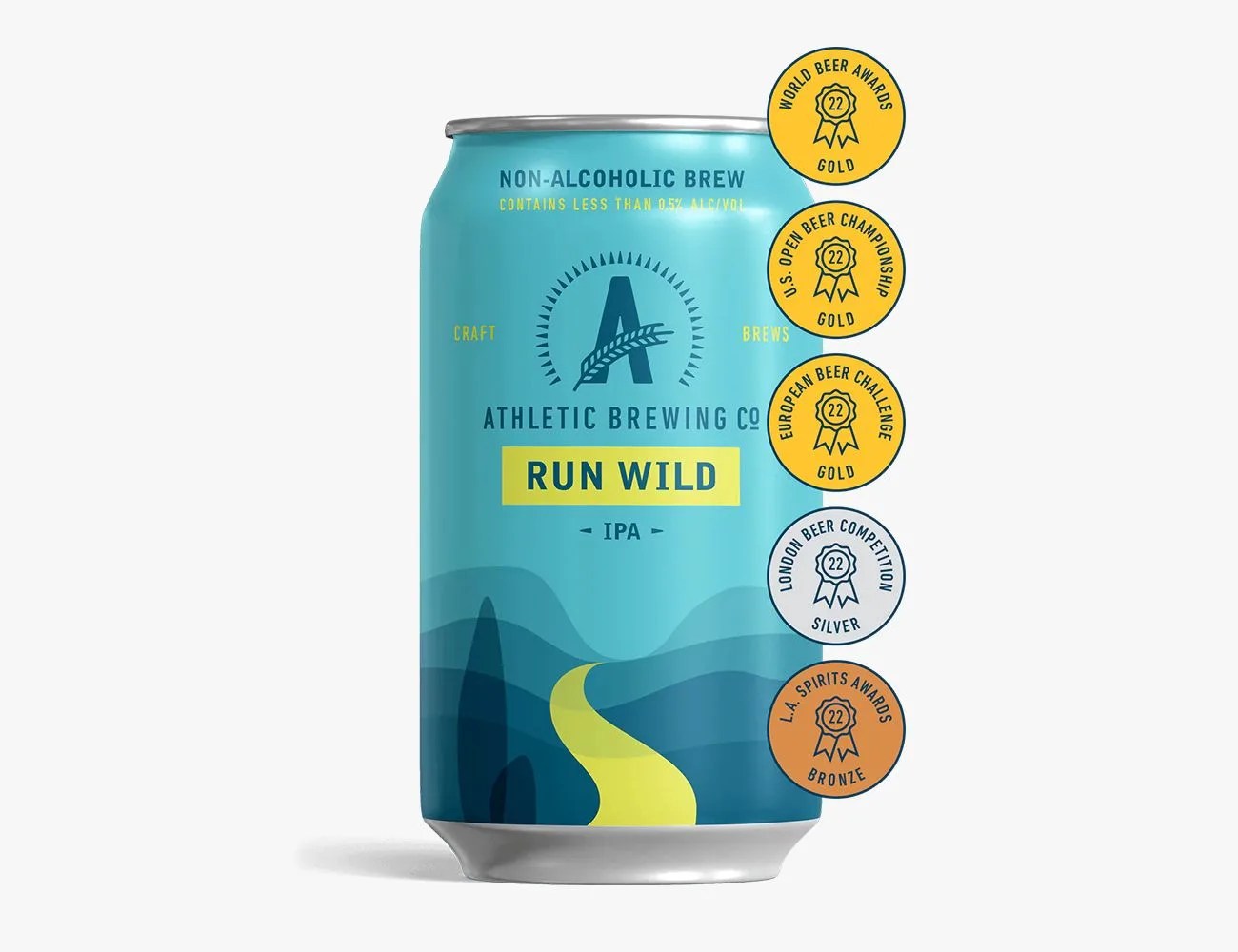 can of athletic brewing beer