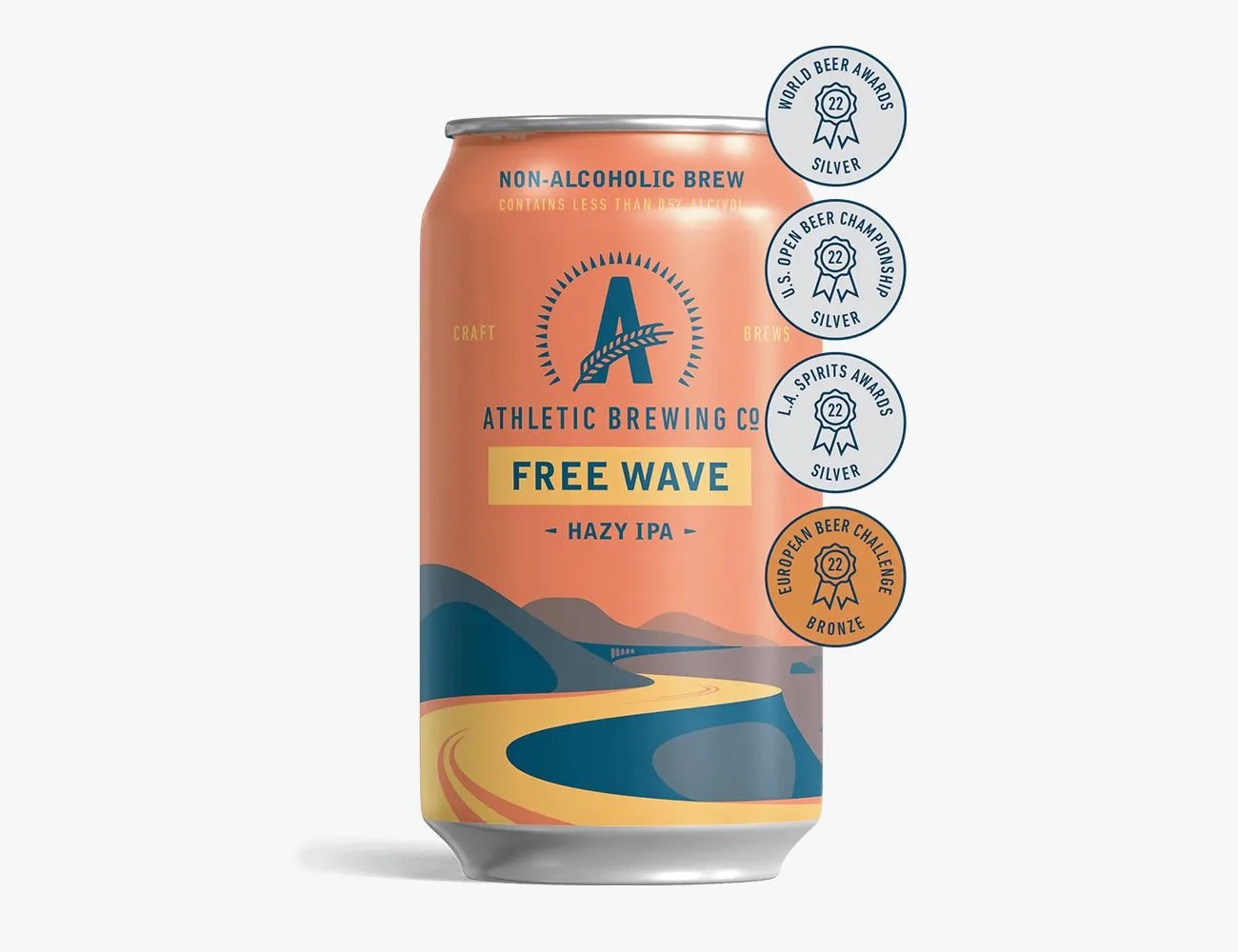 can of athletic brewing beer