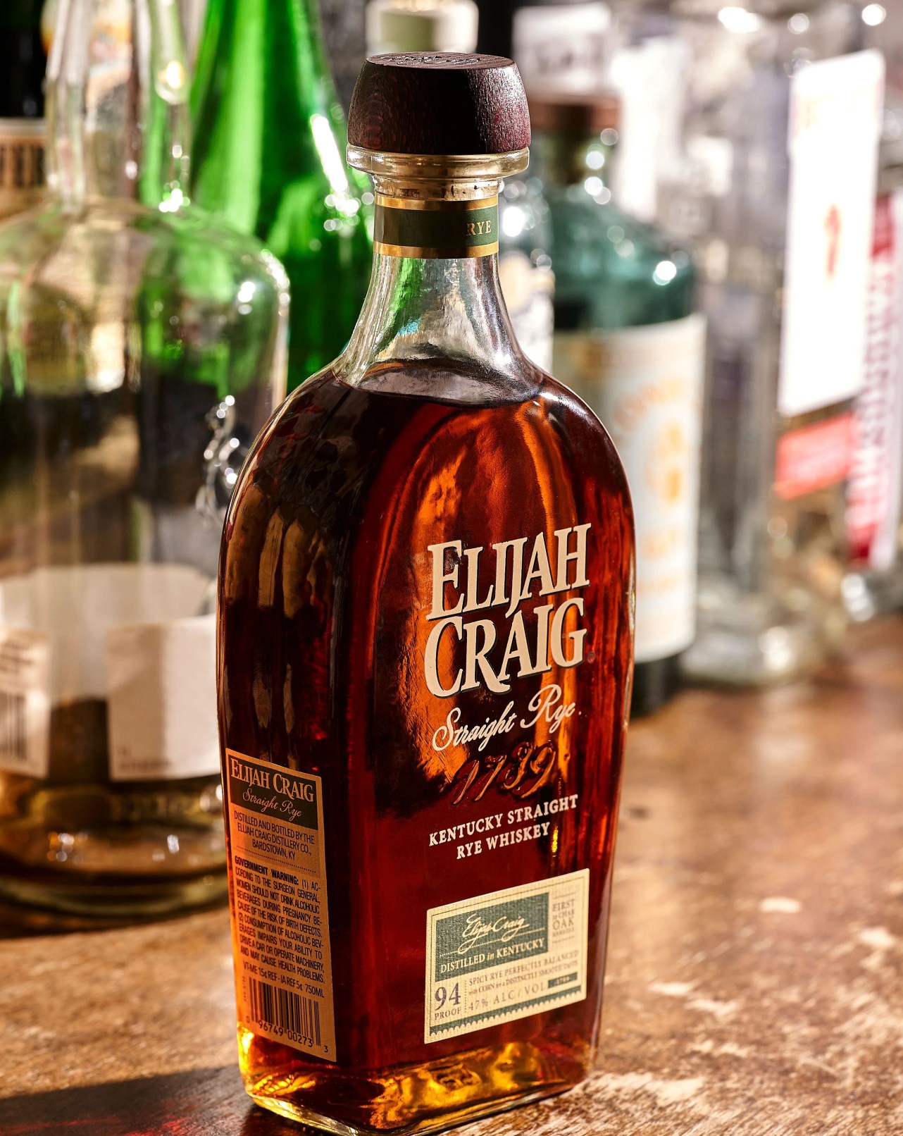 elijah craig straight rye whiskey