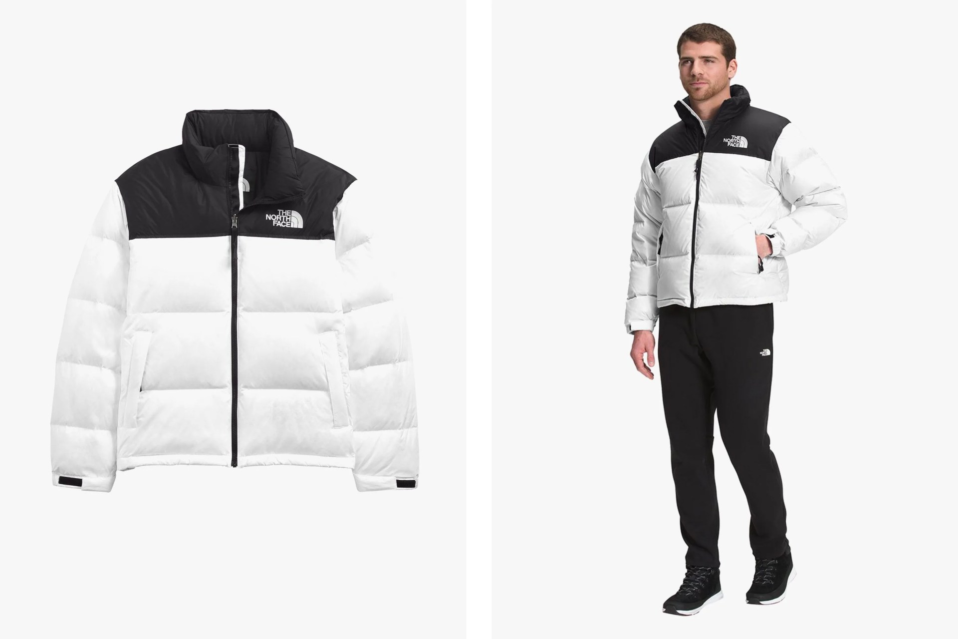 man wearing the north face puffer jacket from backcountry