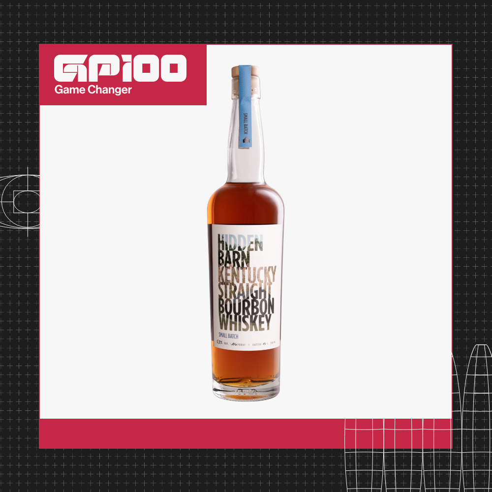 a bottle of hidden barn whiskey