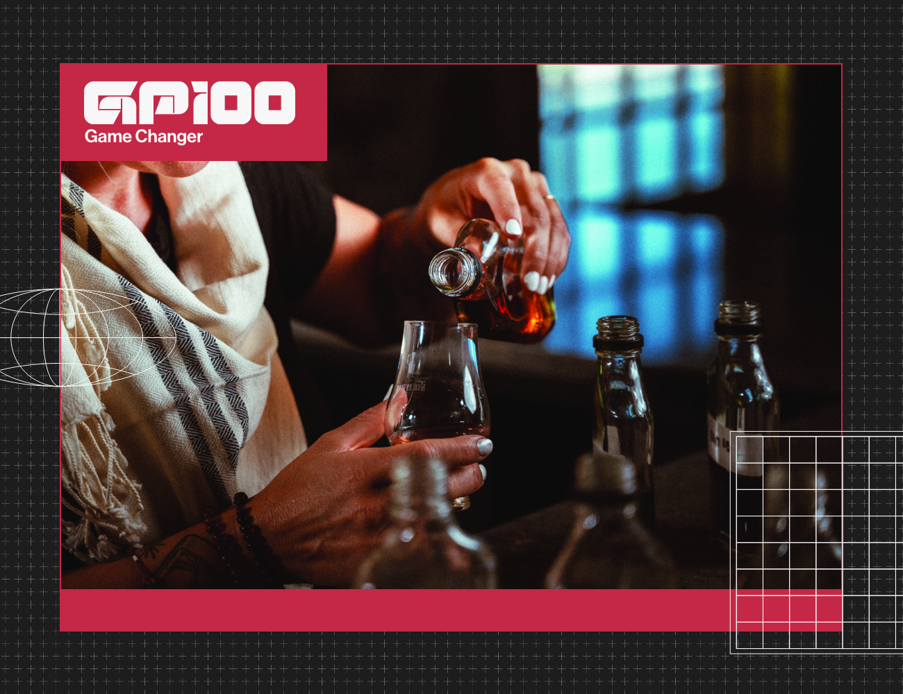 someone pouring whiskey into a glass