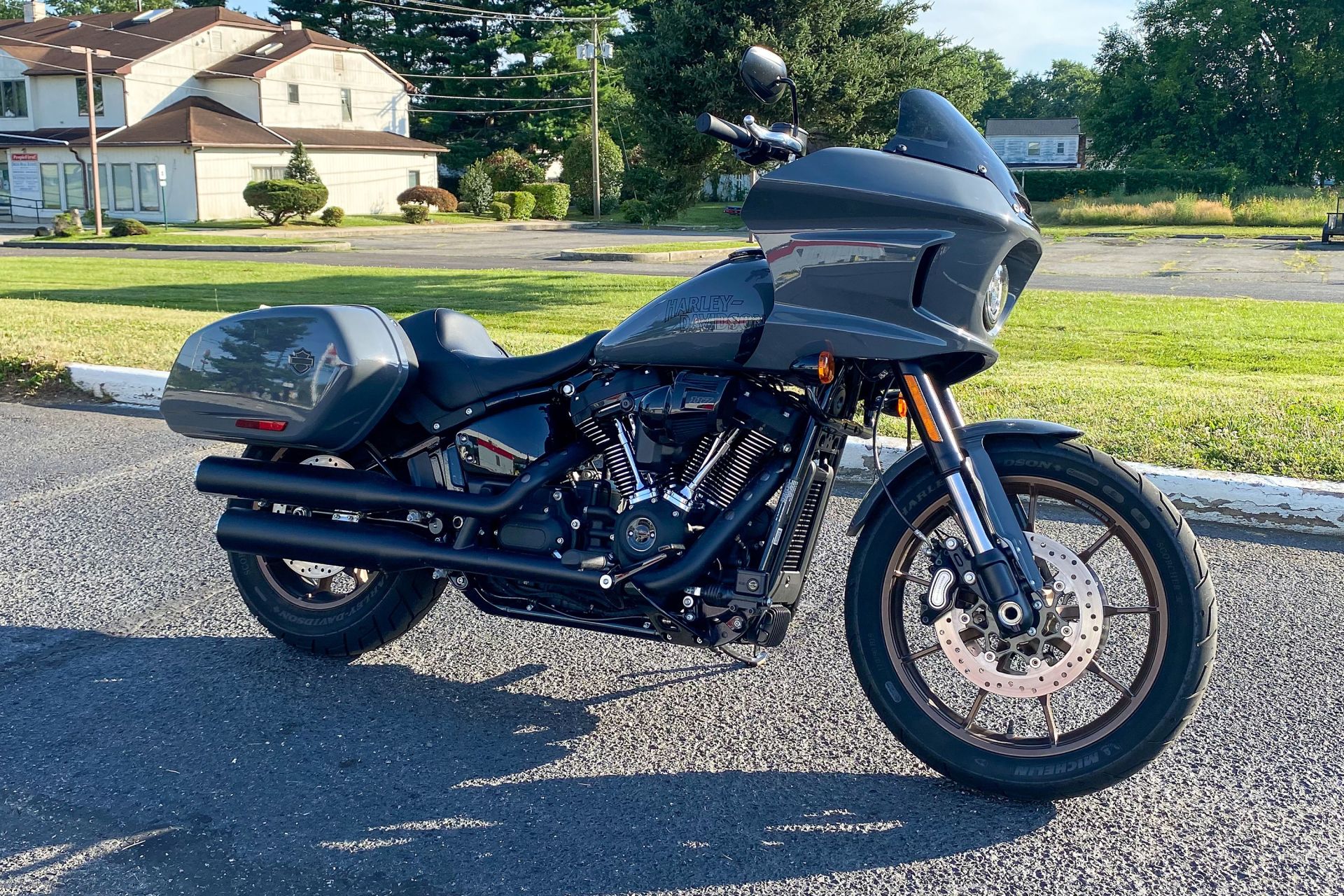 side view of harley's new low rider st motorcycle