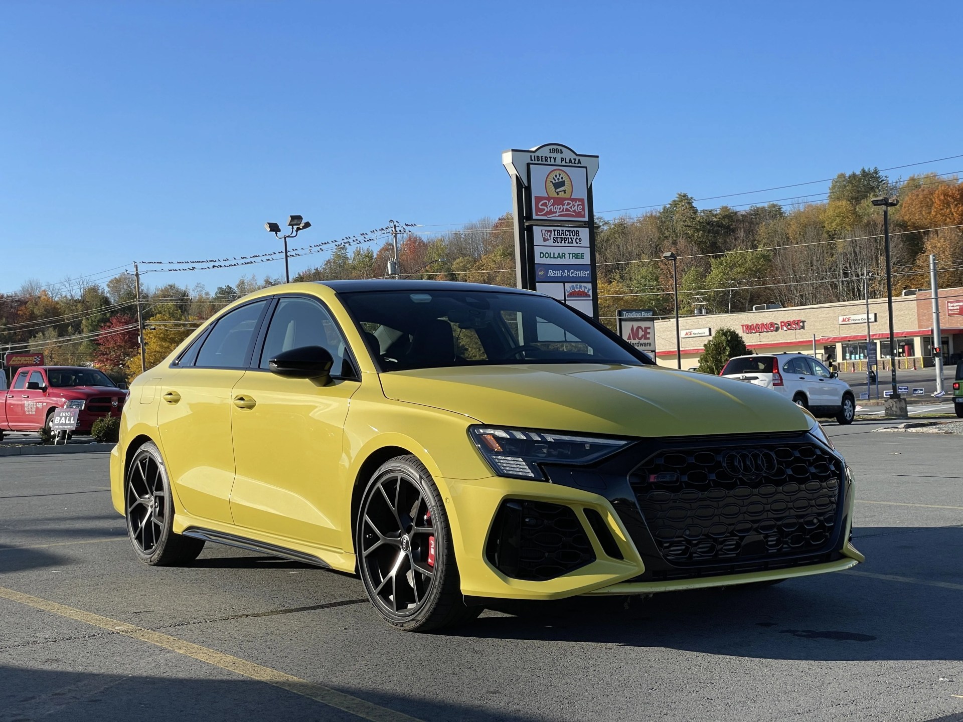audi rs 3 yellow 2023