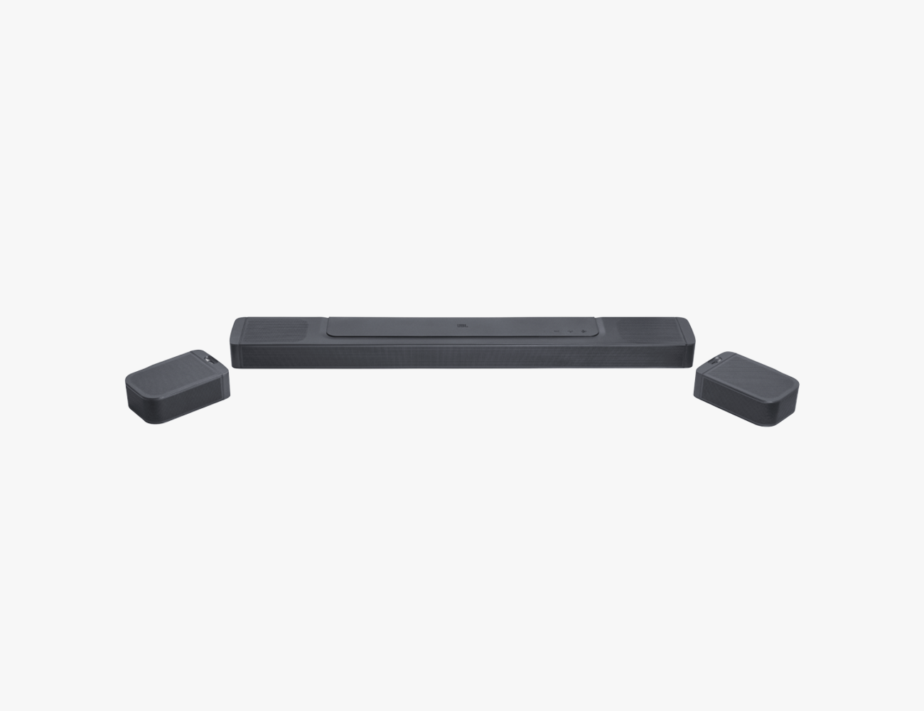 black jbl bar 1000 soundbar on white background
