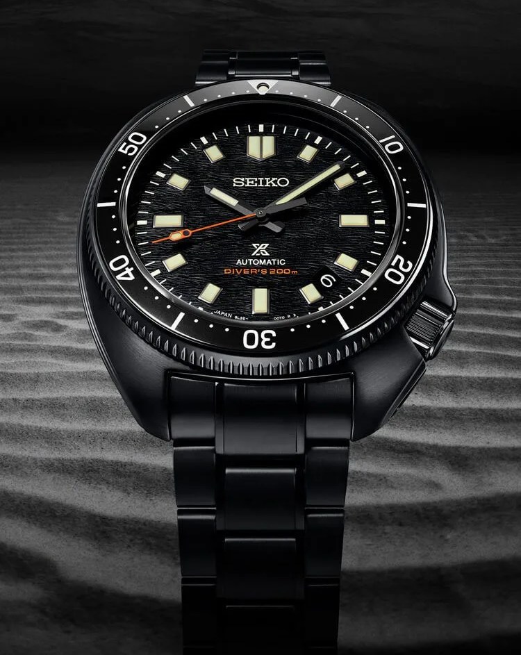 seiko prospex black limited edition watch
