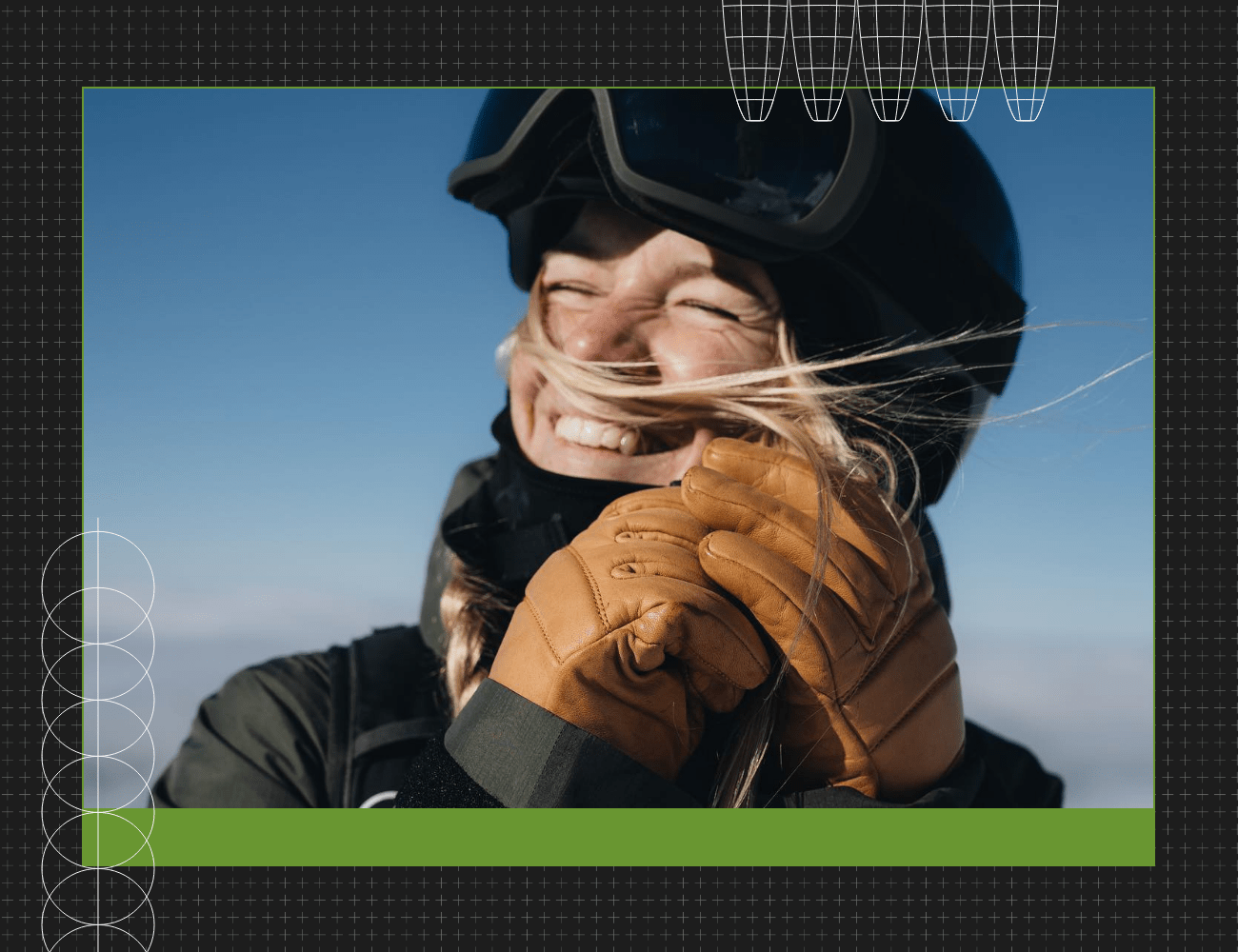 hestra fall line 5 finger ski glove