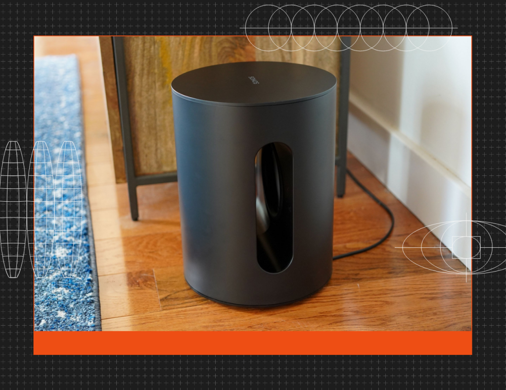 sonos sub mini on a floor