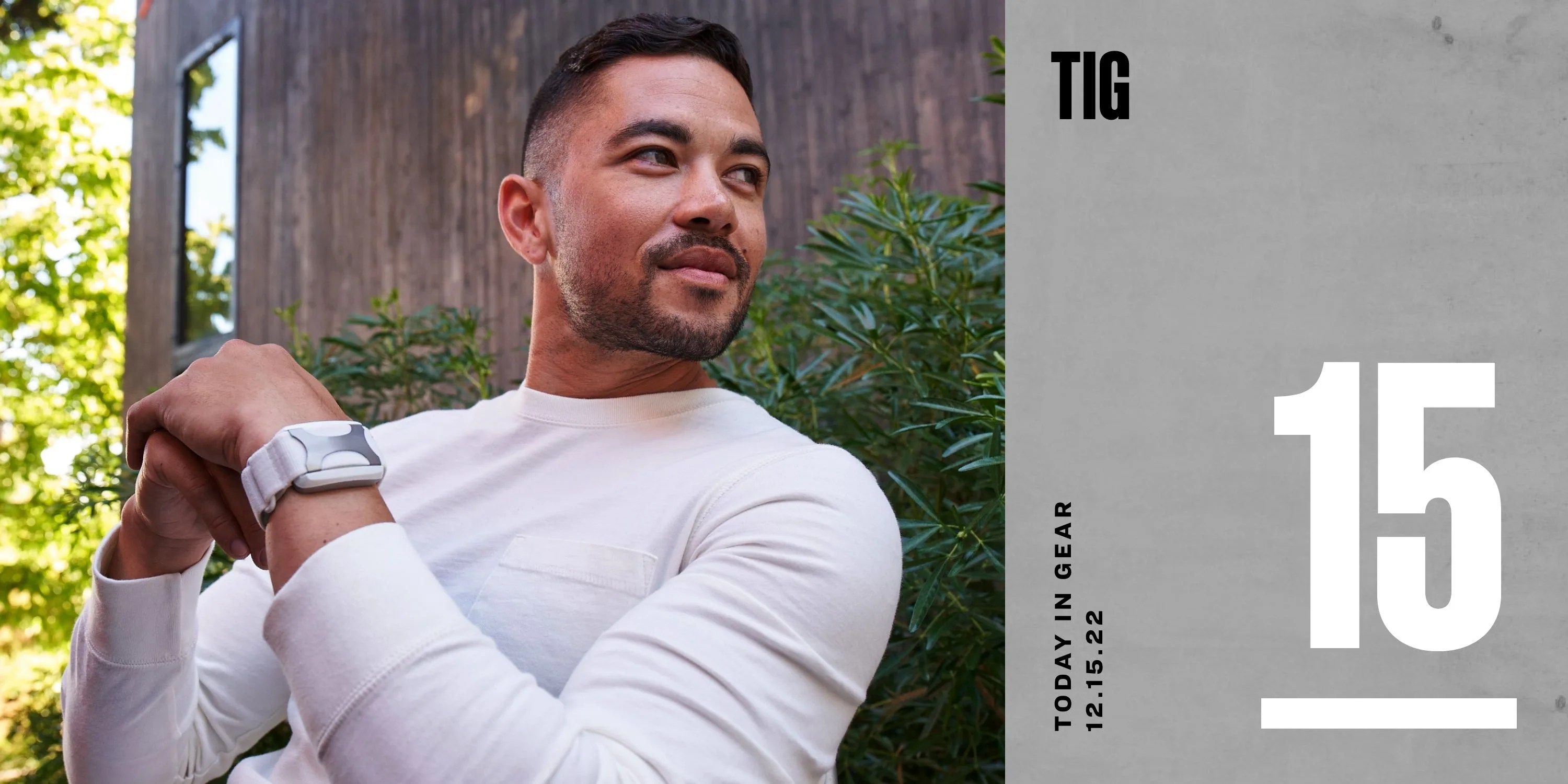 today in gear december 15 2022 man wearing apollo wearable™ watch