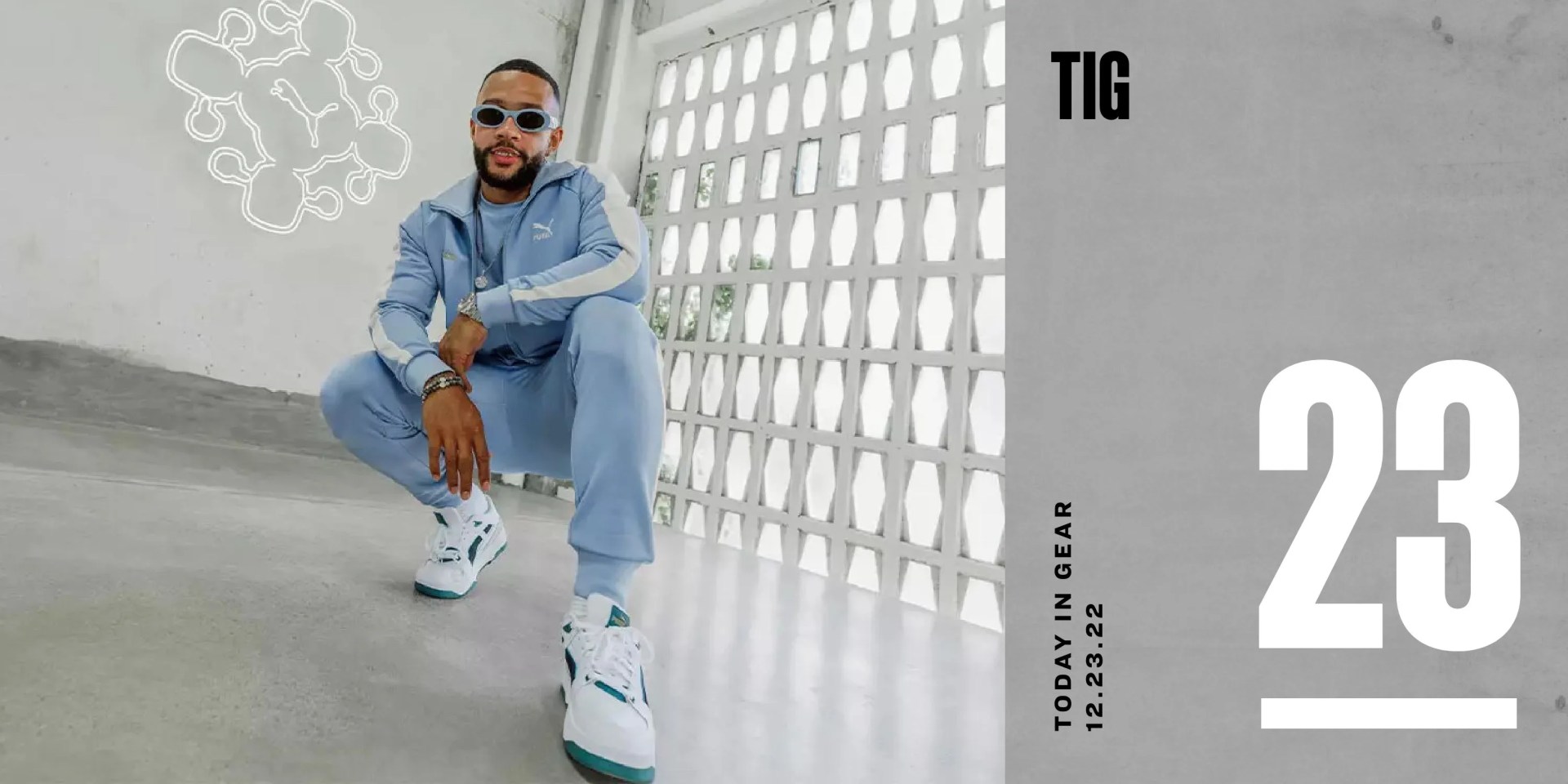 today in gear december 23 2022 puma x memphis depay clothing collection