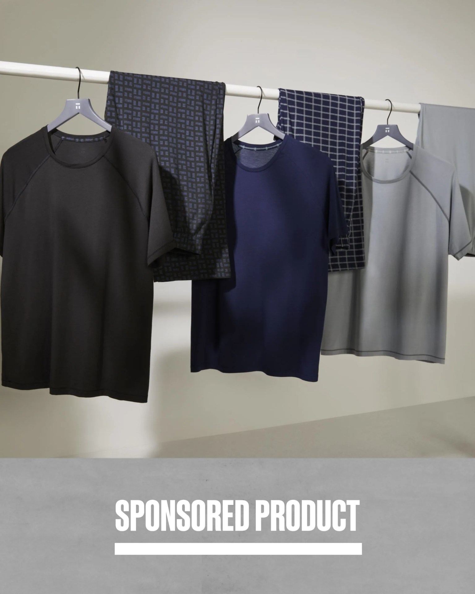 sponsored product tommy john essential short sleeve tee and pant pajama set