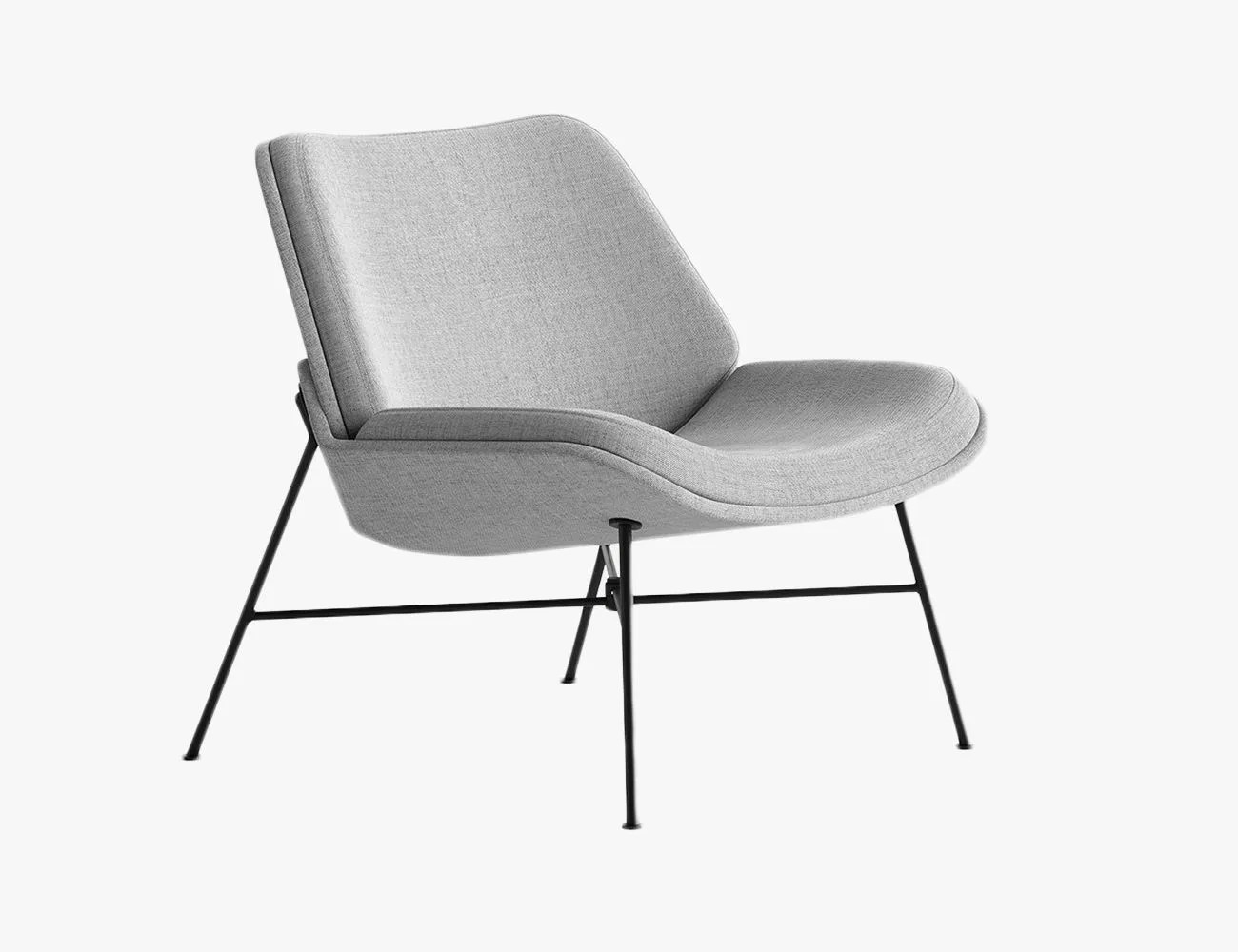 burrow vesper fabric lounge chair