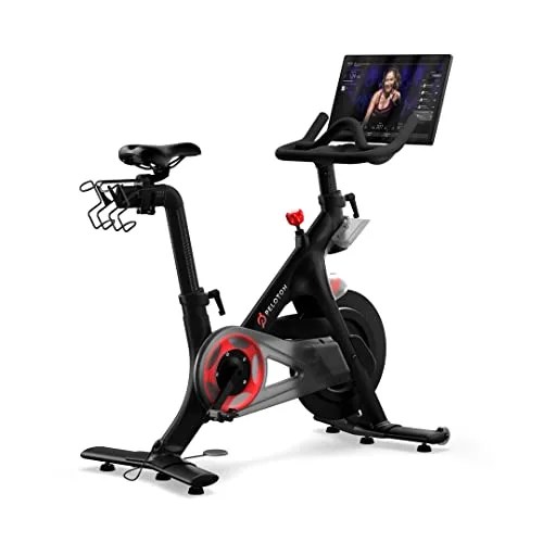 original peloton bike indoor stationary exercise bike with immersive 22" hd touchscreen