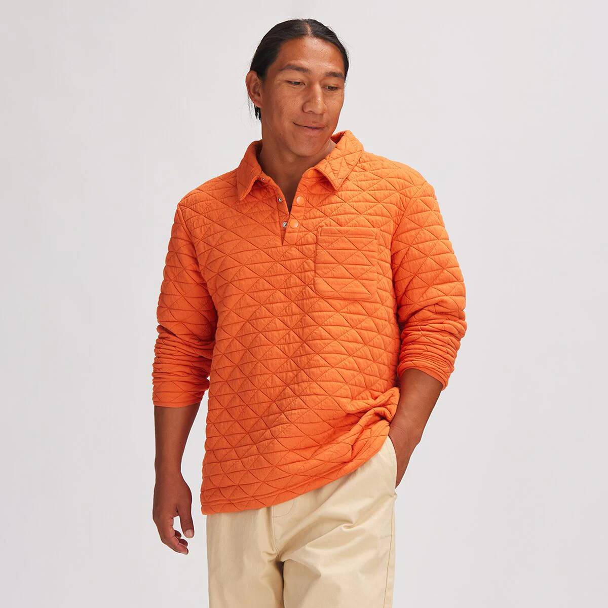 Stoic Venture Quilted Rugby Long-Sleeve Polo - Men's