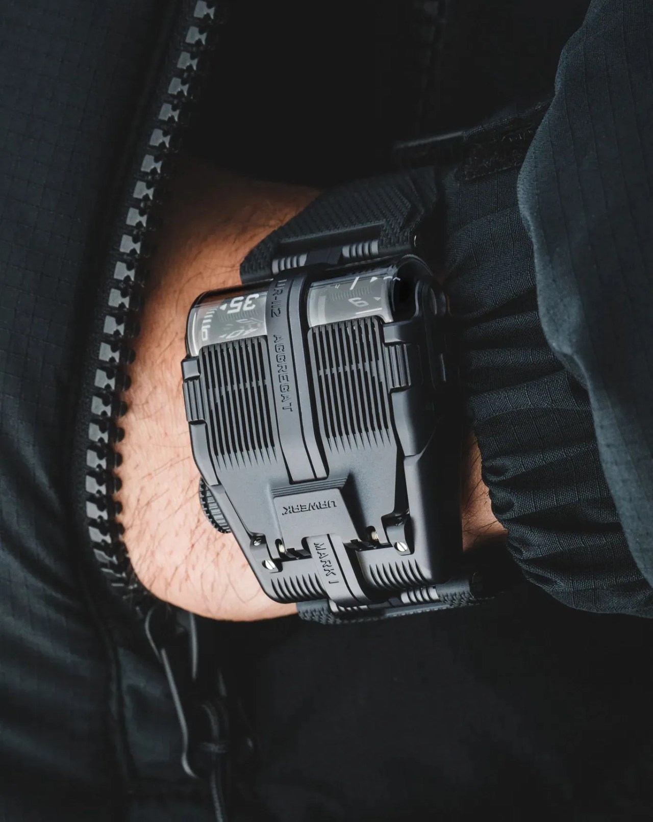 urwerk ur 112 watch worn on wrist
