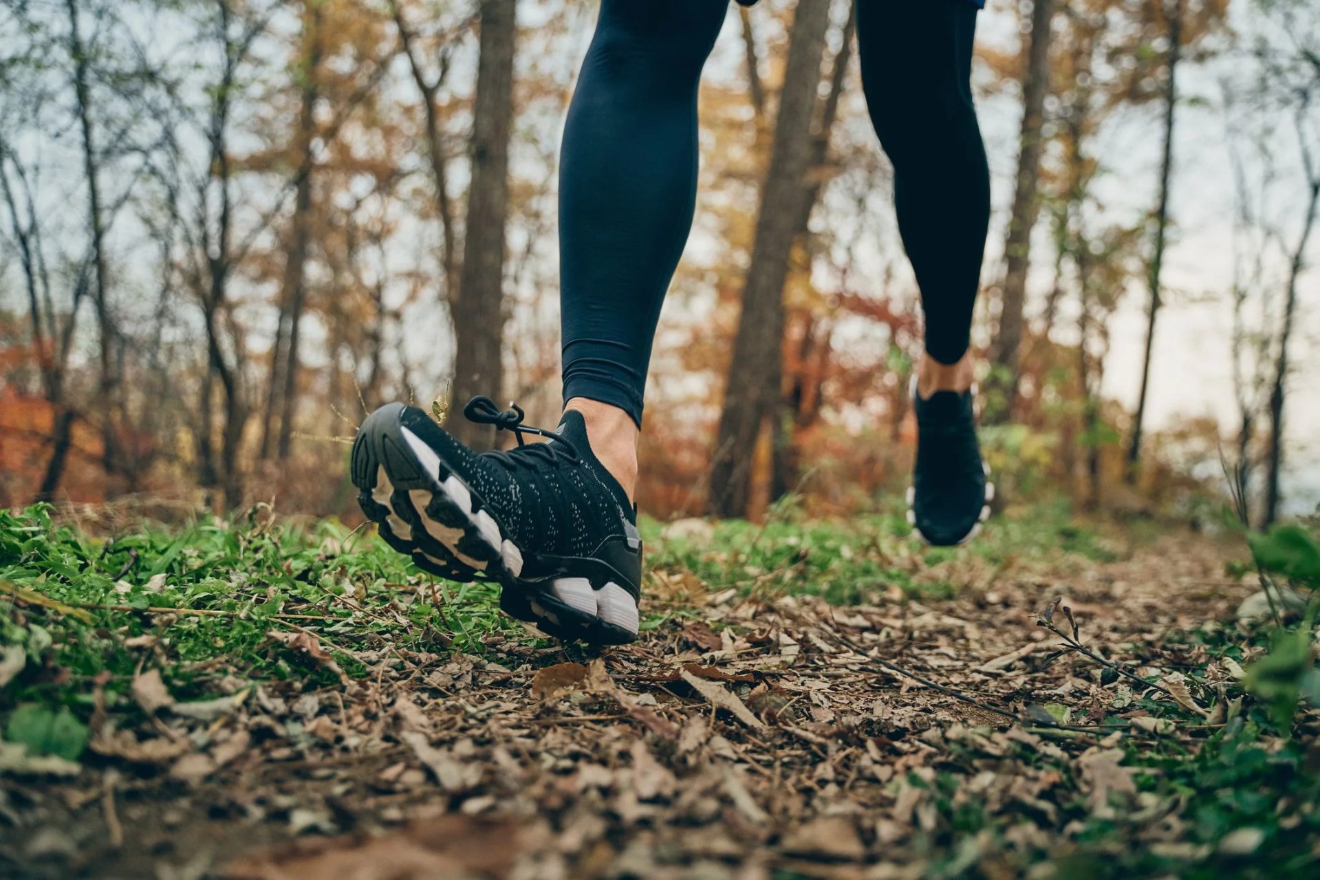 a man jogging and running