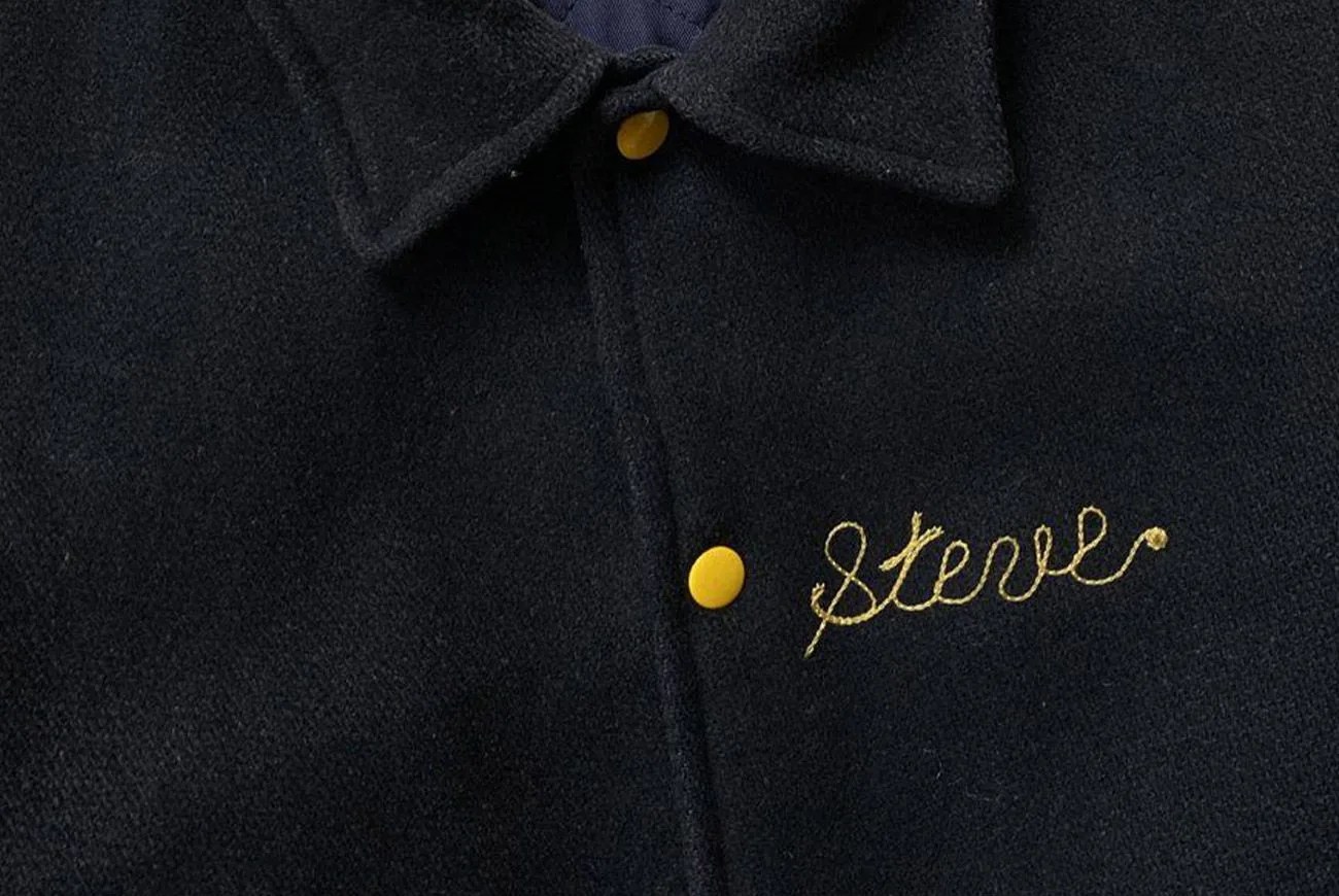 varsity jacket detail steve