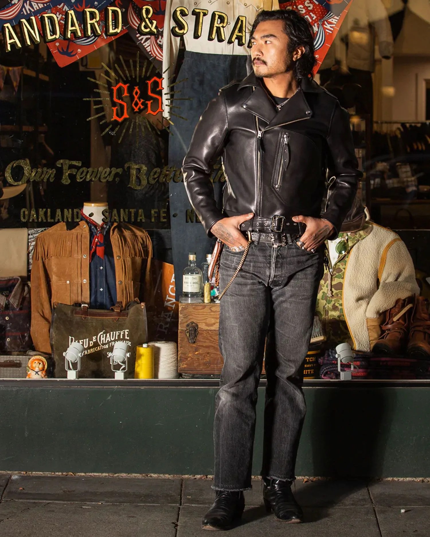 eco horse 1930&rsquo;s double motorcyle jacket