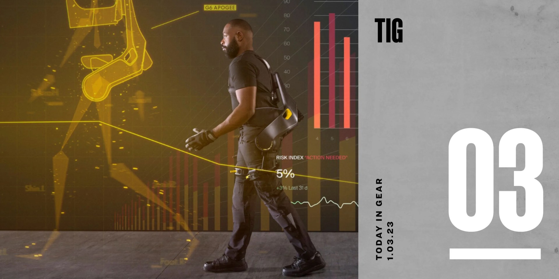 today in gear january 3 2022 man walking wearing apogee ai bodysuit