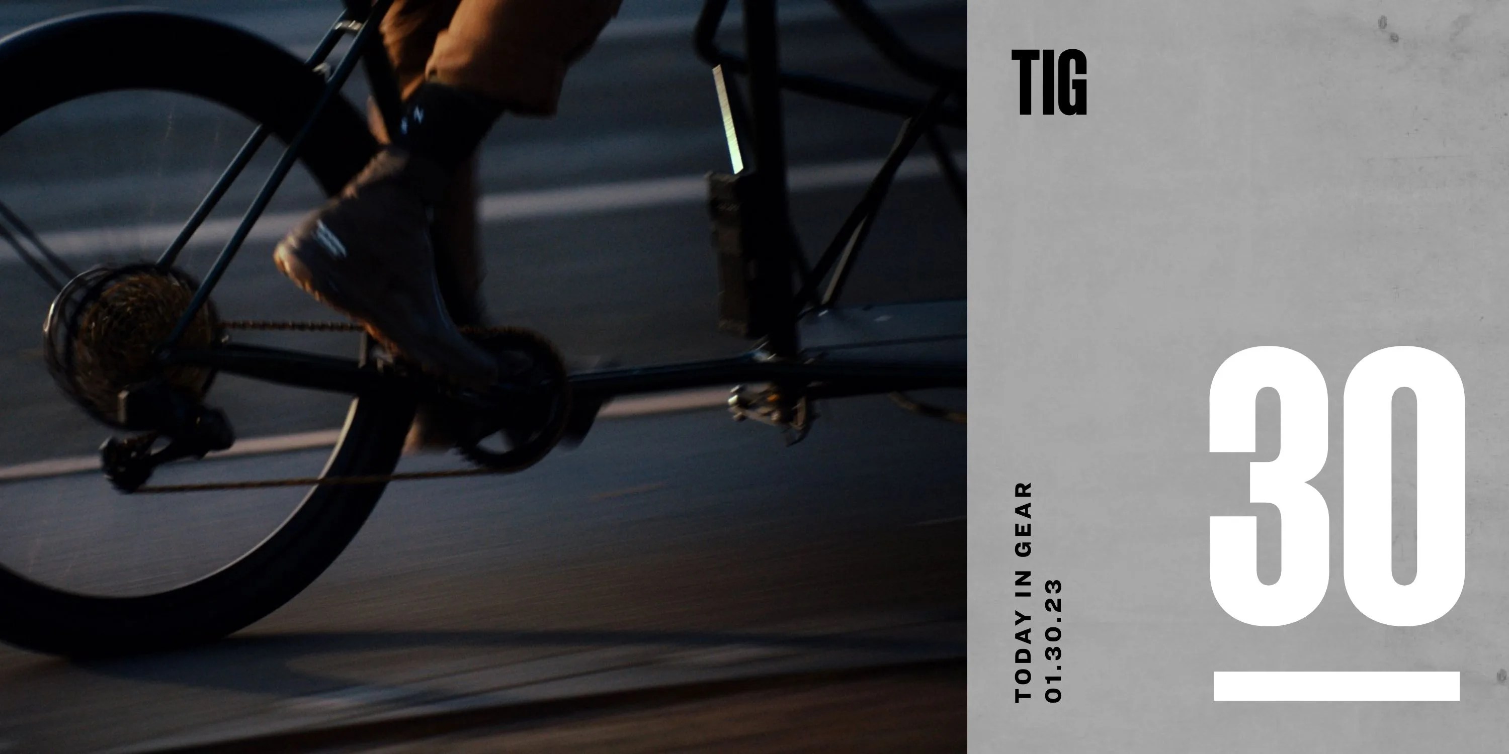 today in gear january 30 2023 person wearing pas normal studios® x salomon sneakers while cycling