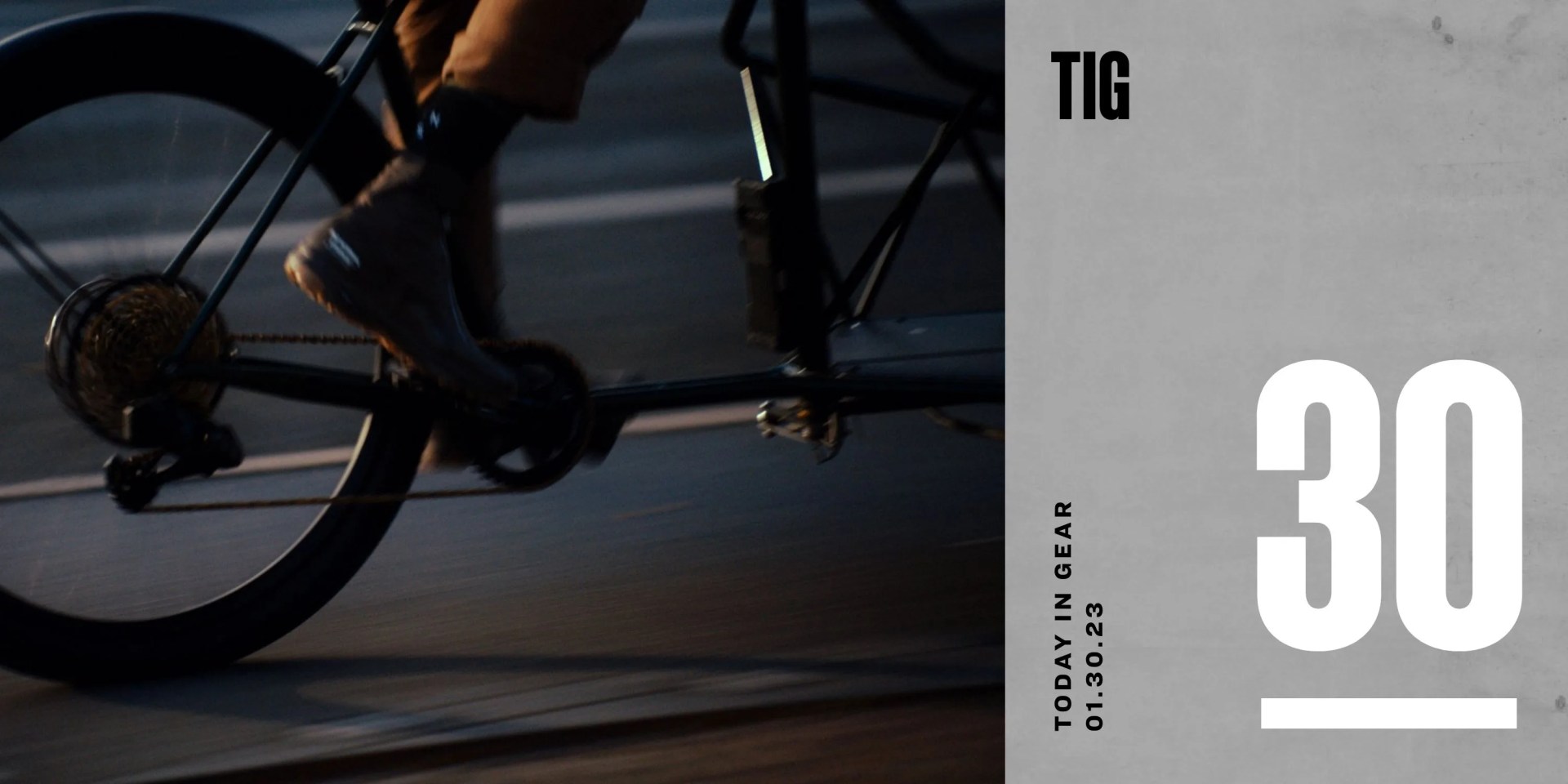 today in gear january 30 2023 person wearing pas normal studios® x salomon sneakers while cycling