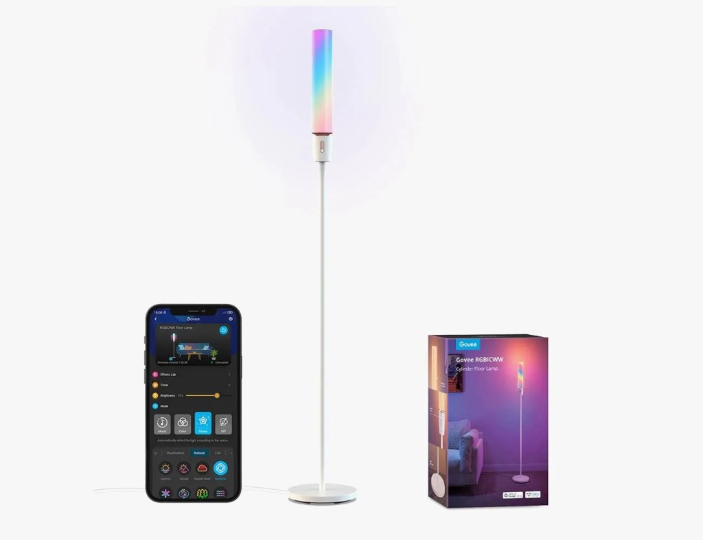 govee lyra rgbicww corner floor lamp