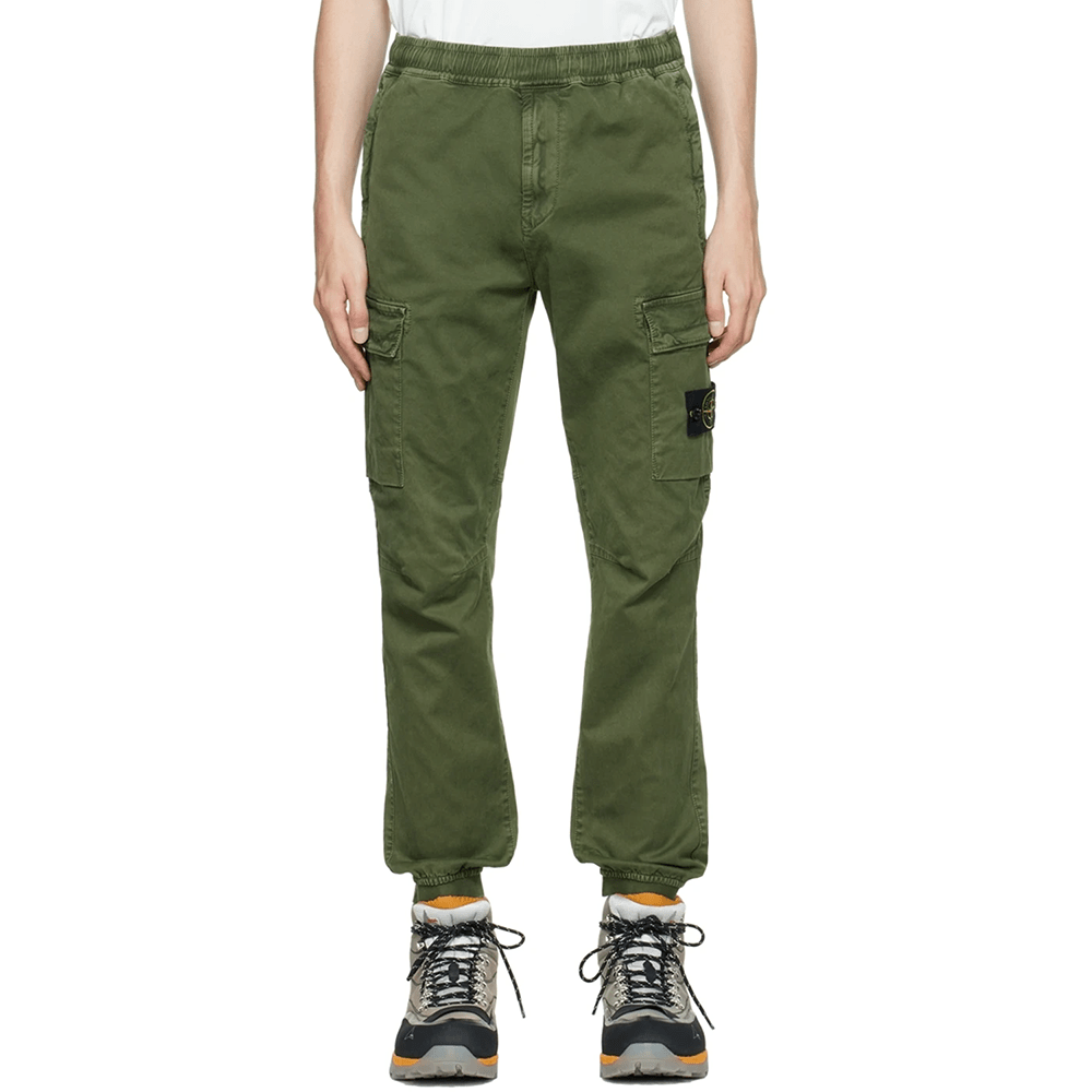 Green Tapered Cargo Pants