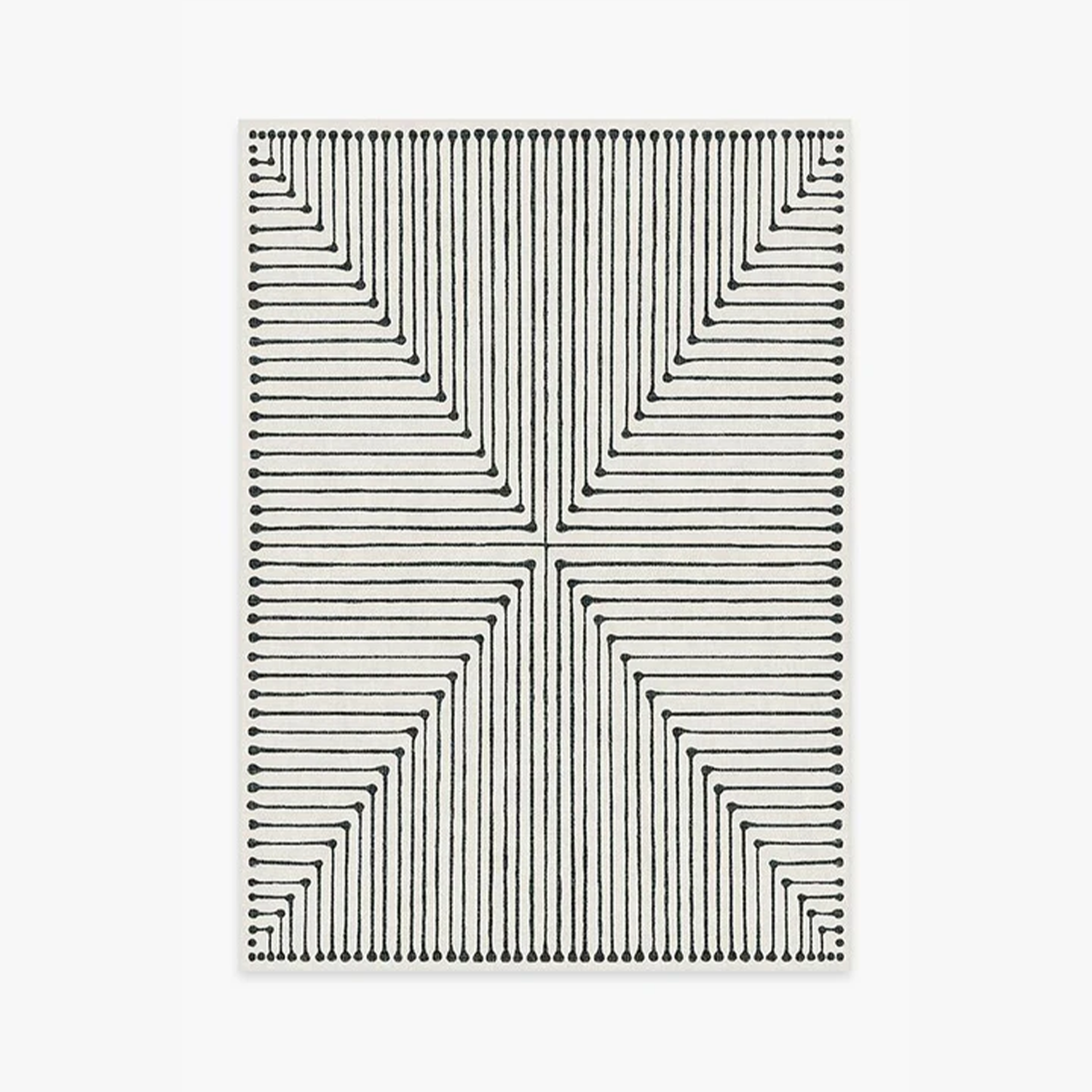 Jonathan Adler Inkdrop Black & Ivory Rug