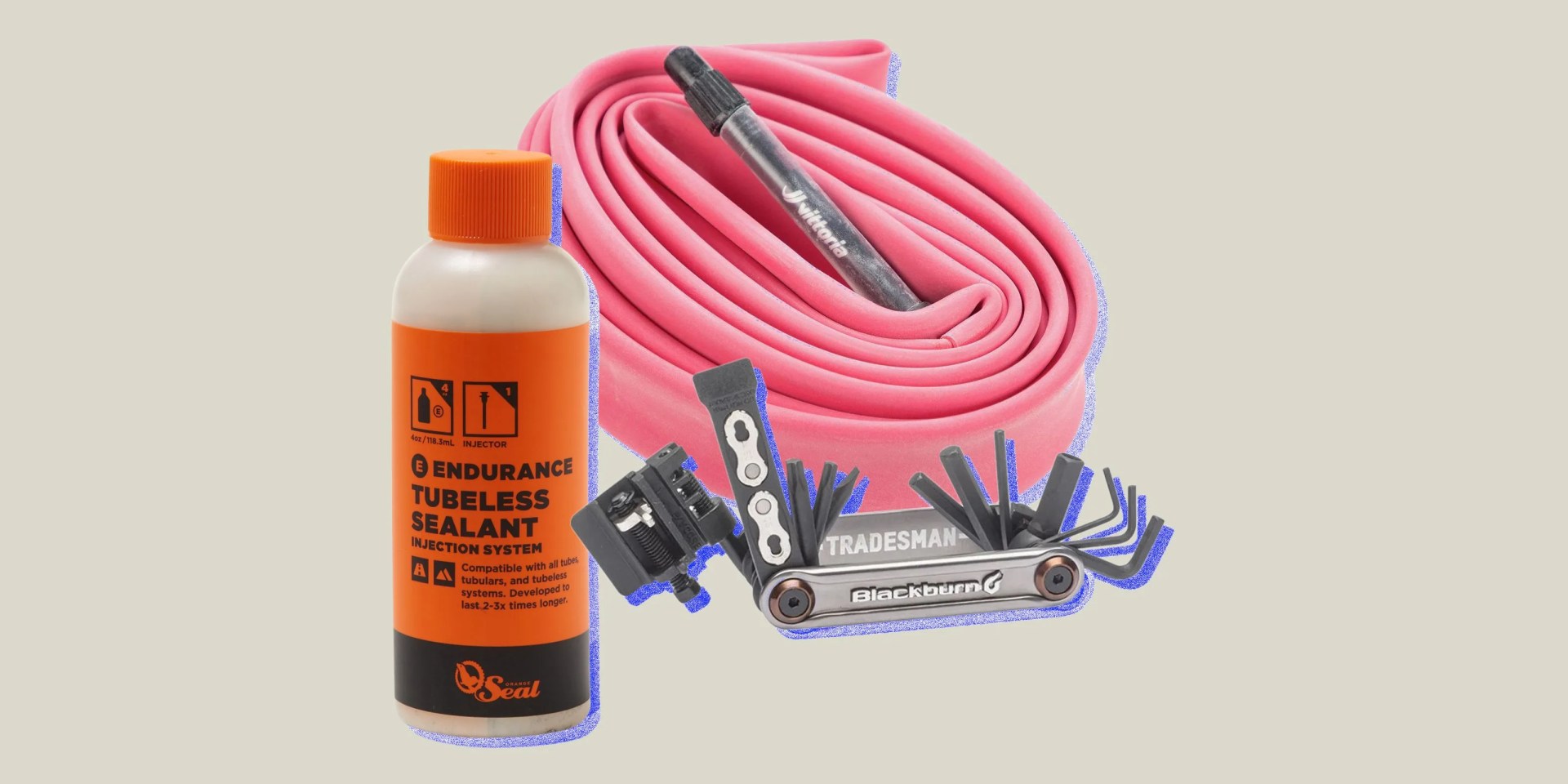 collage of bike parts