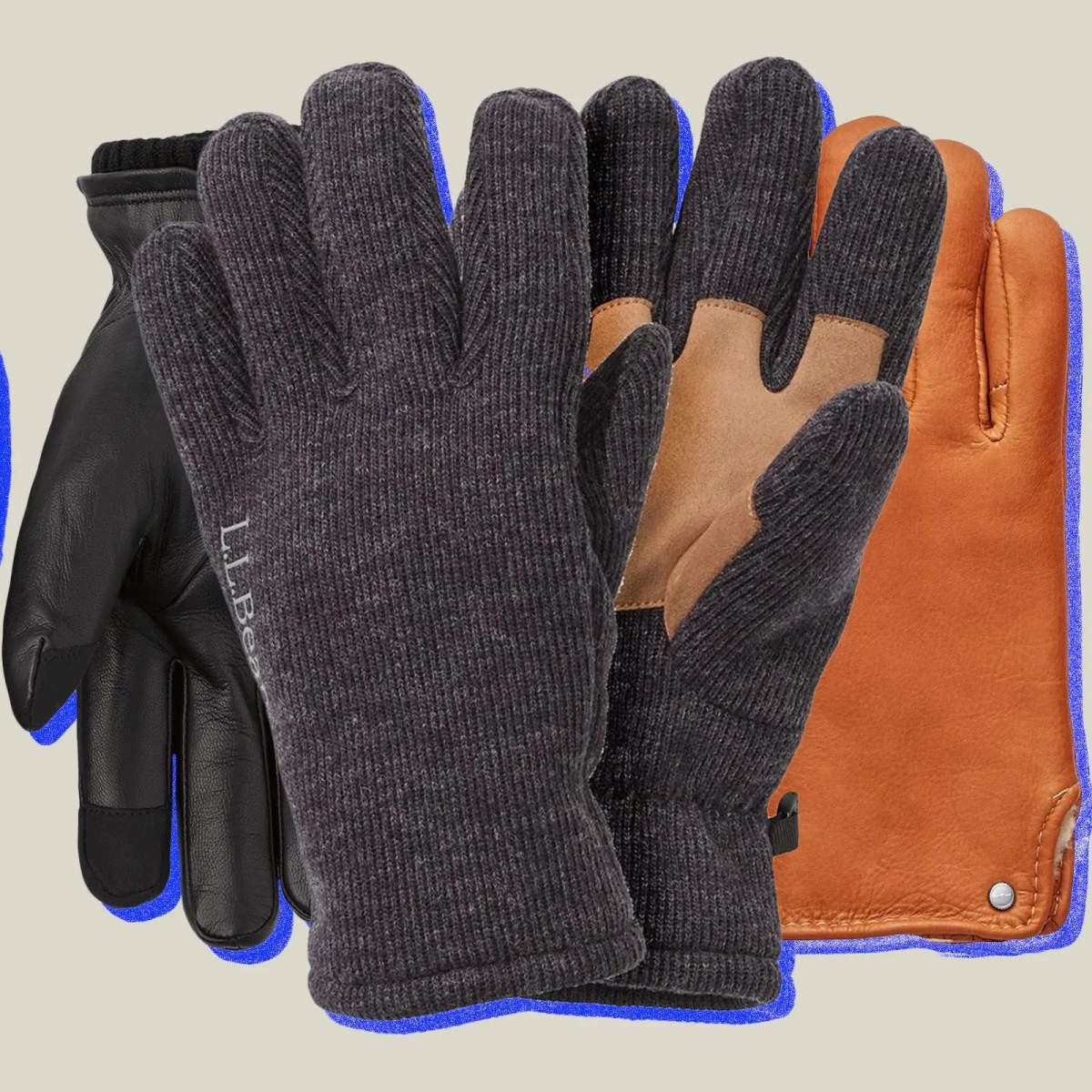 blue dress for baby girl Men's Leather Winter Gloves main image 0