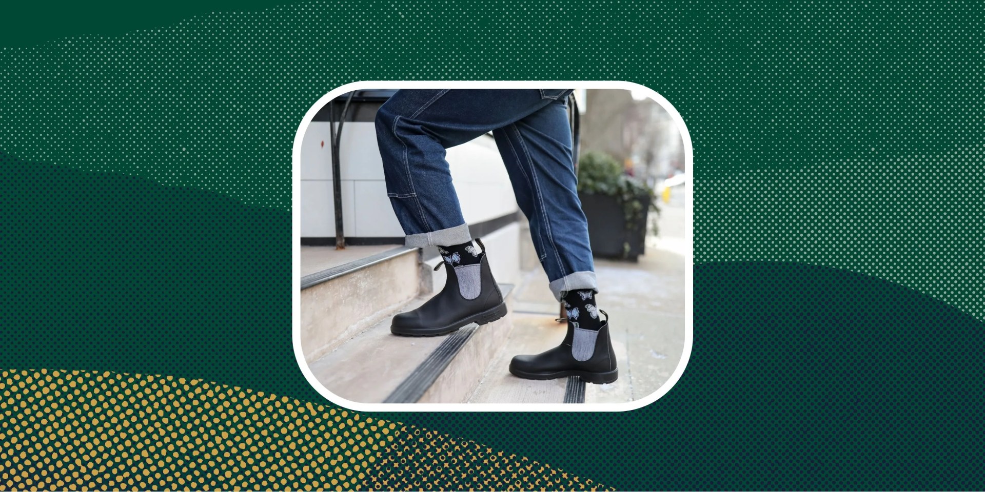 sponsored deal blundstone boots in blue plaid