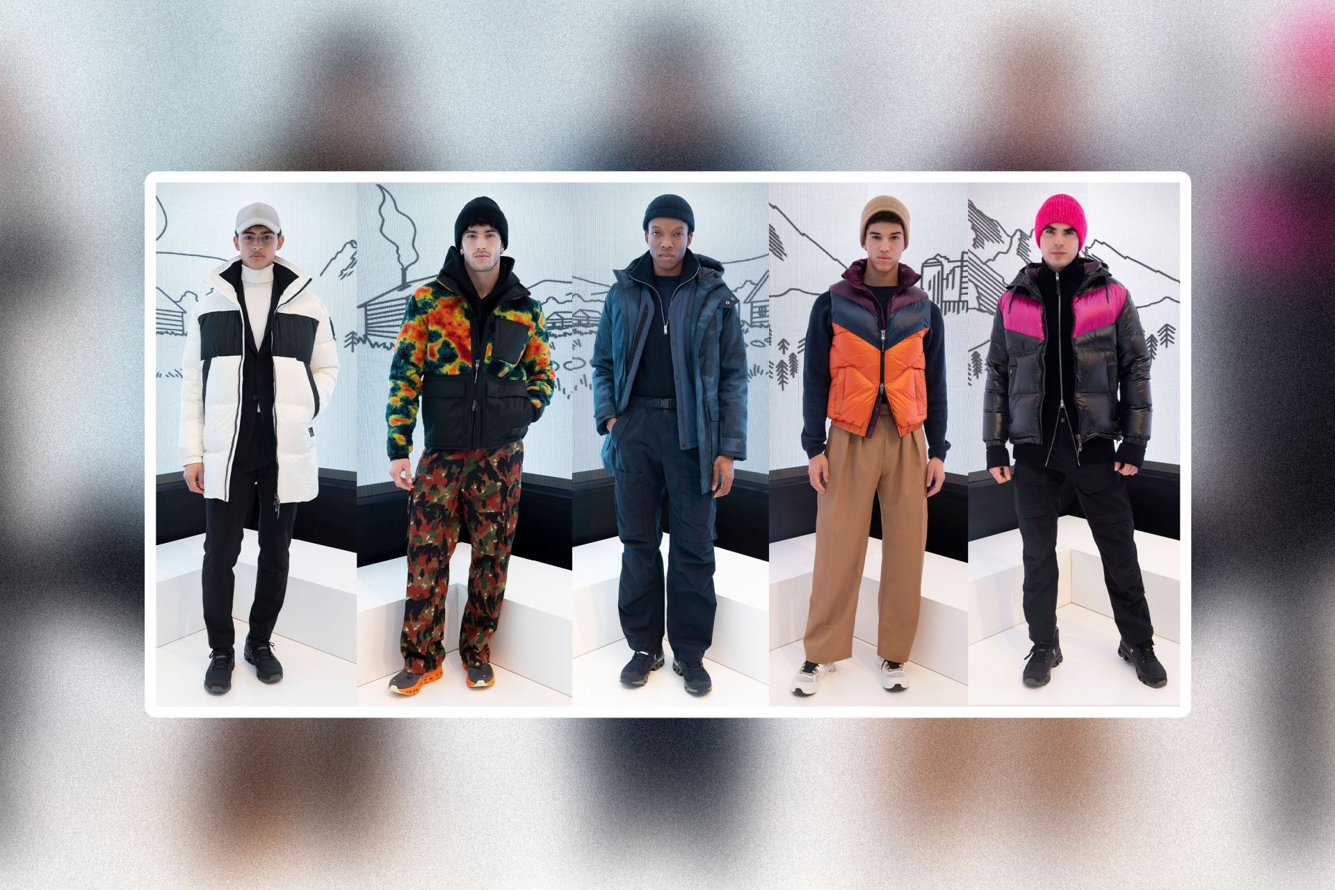 5 men wearing winter clothes