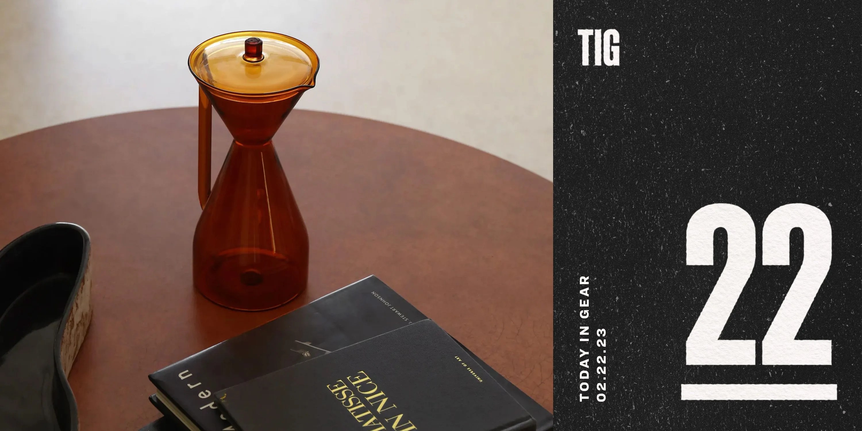 today in gear february 22 2023 yield pour over carafe in amber