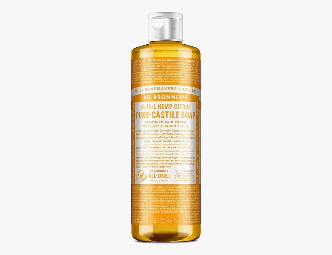 Dr Bronners Pure Castile Liquid Soap