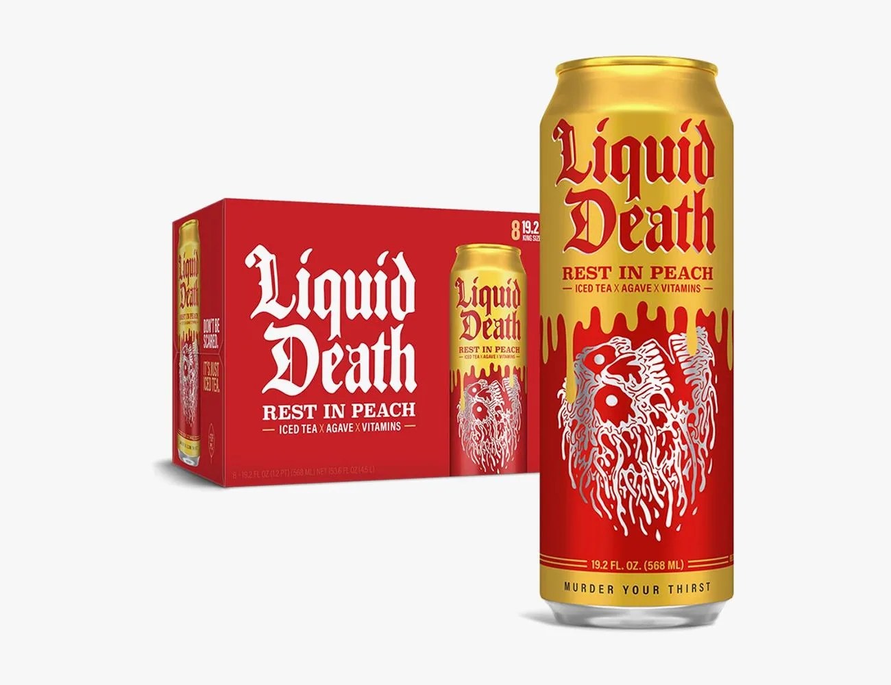Liquid Death Iced Black Tea, 8-Pack