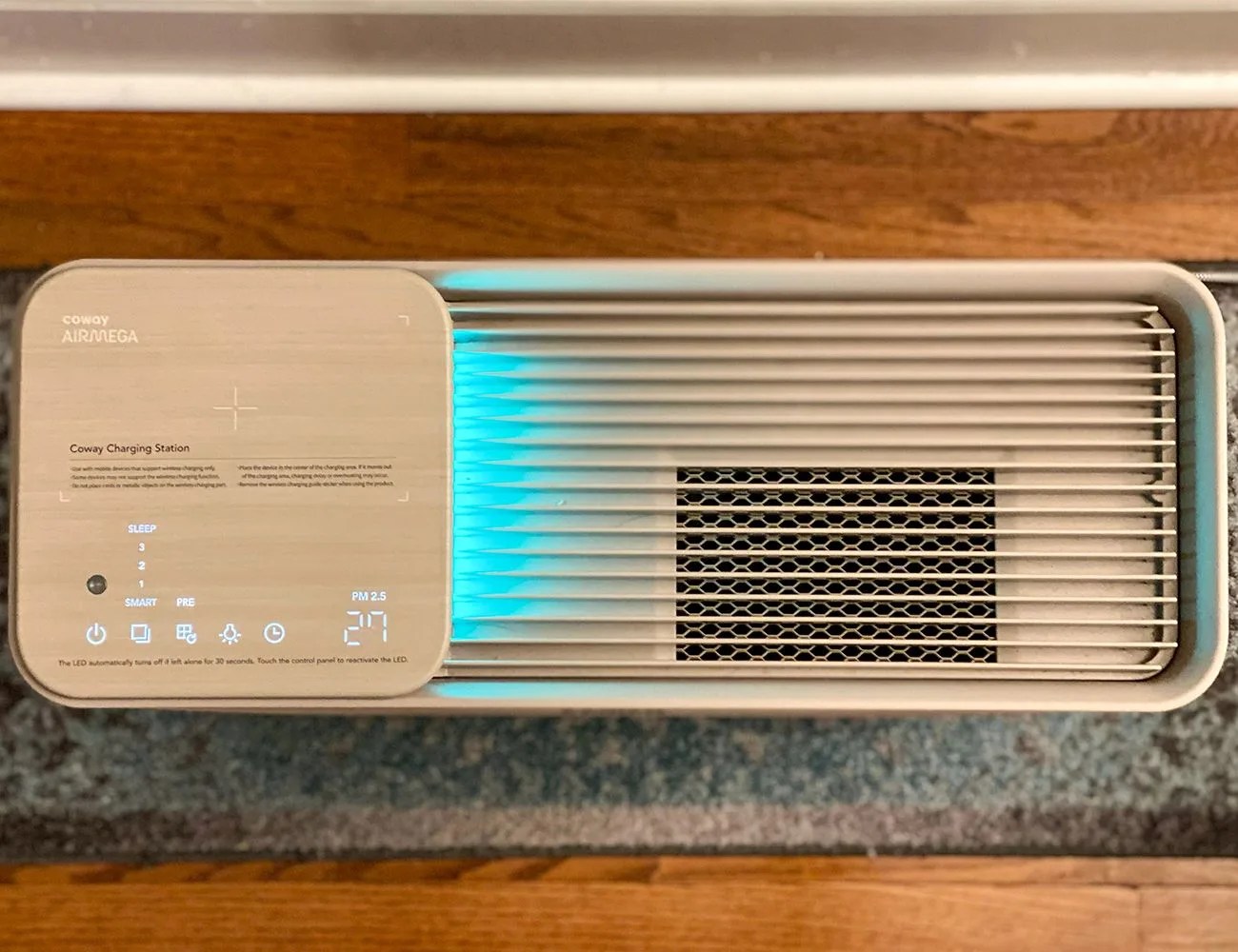 top of a coway airmega air purifier