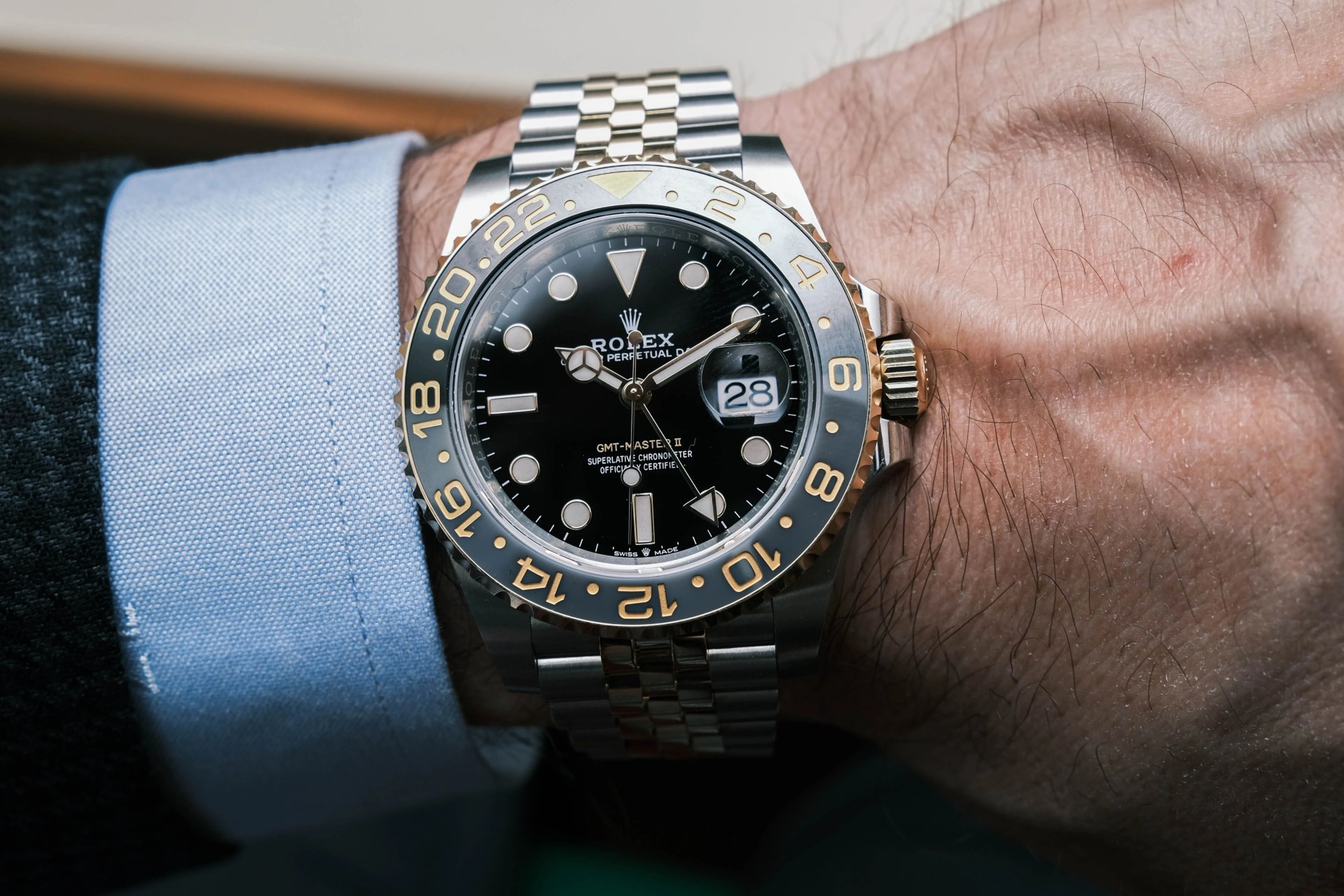 rolex gmt master ii two tone