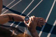 a person wearing a garmin watch