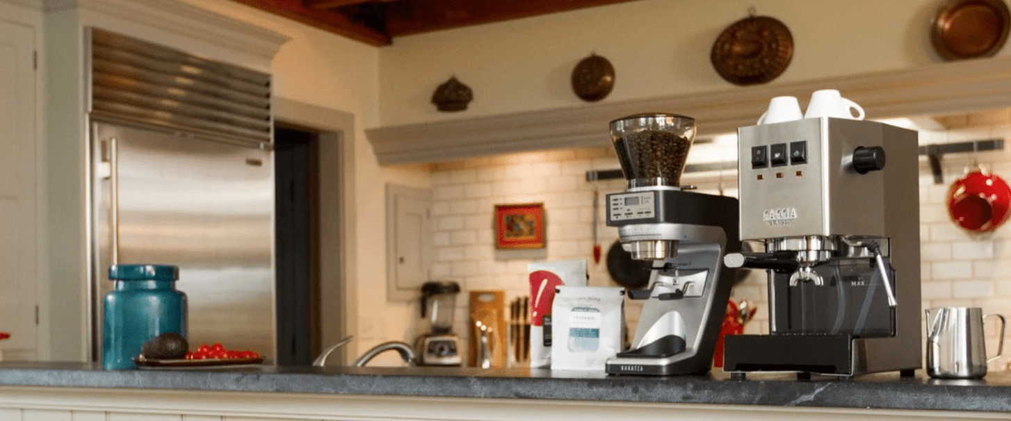 gaggia espresso machine and coffee grinder