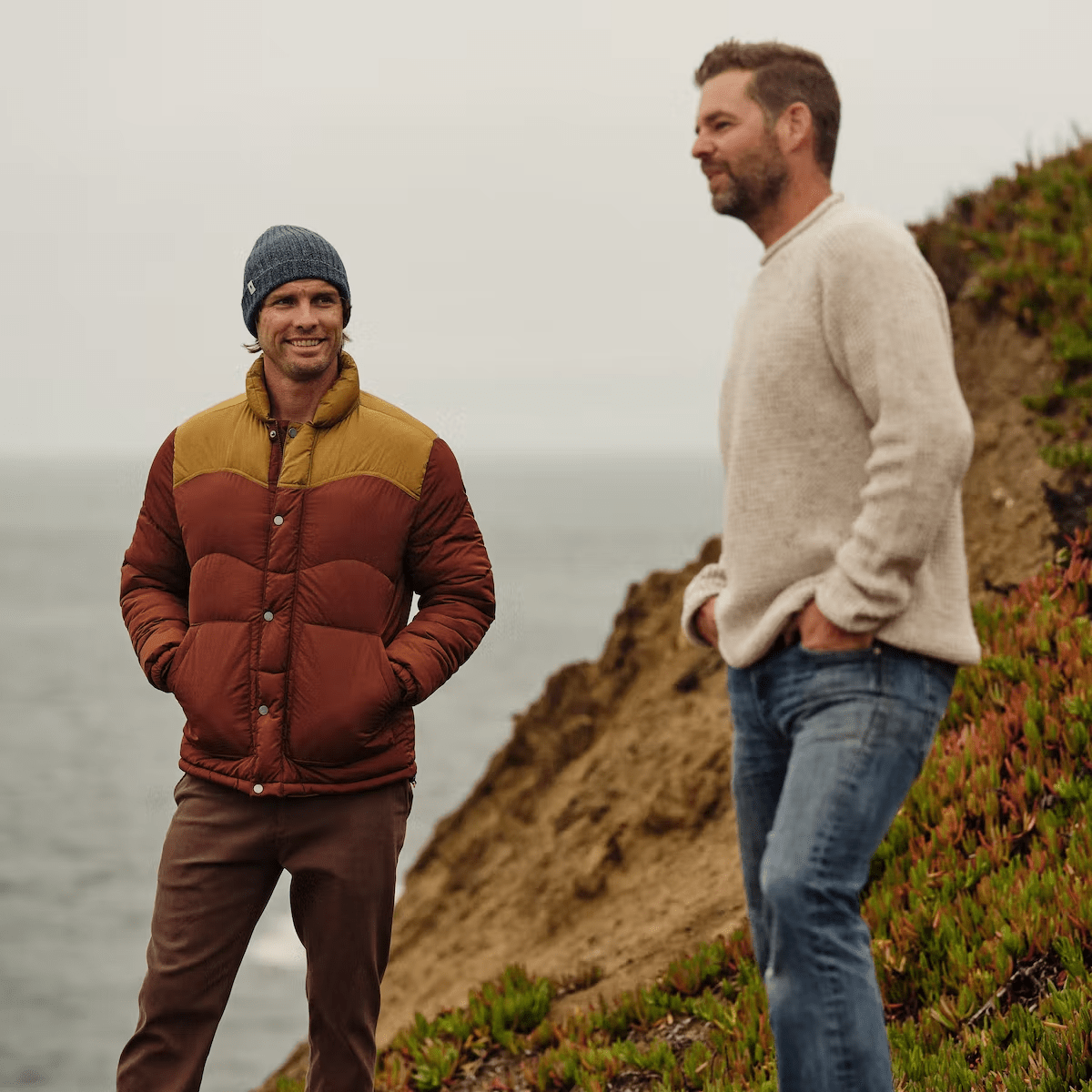 wellen puffer on man near beach