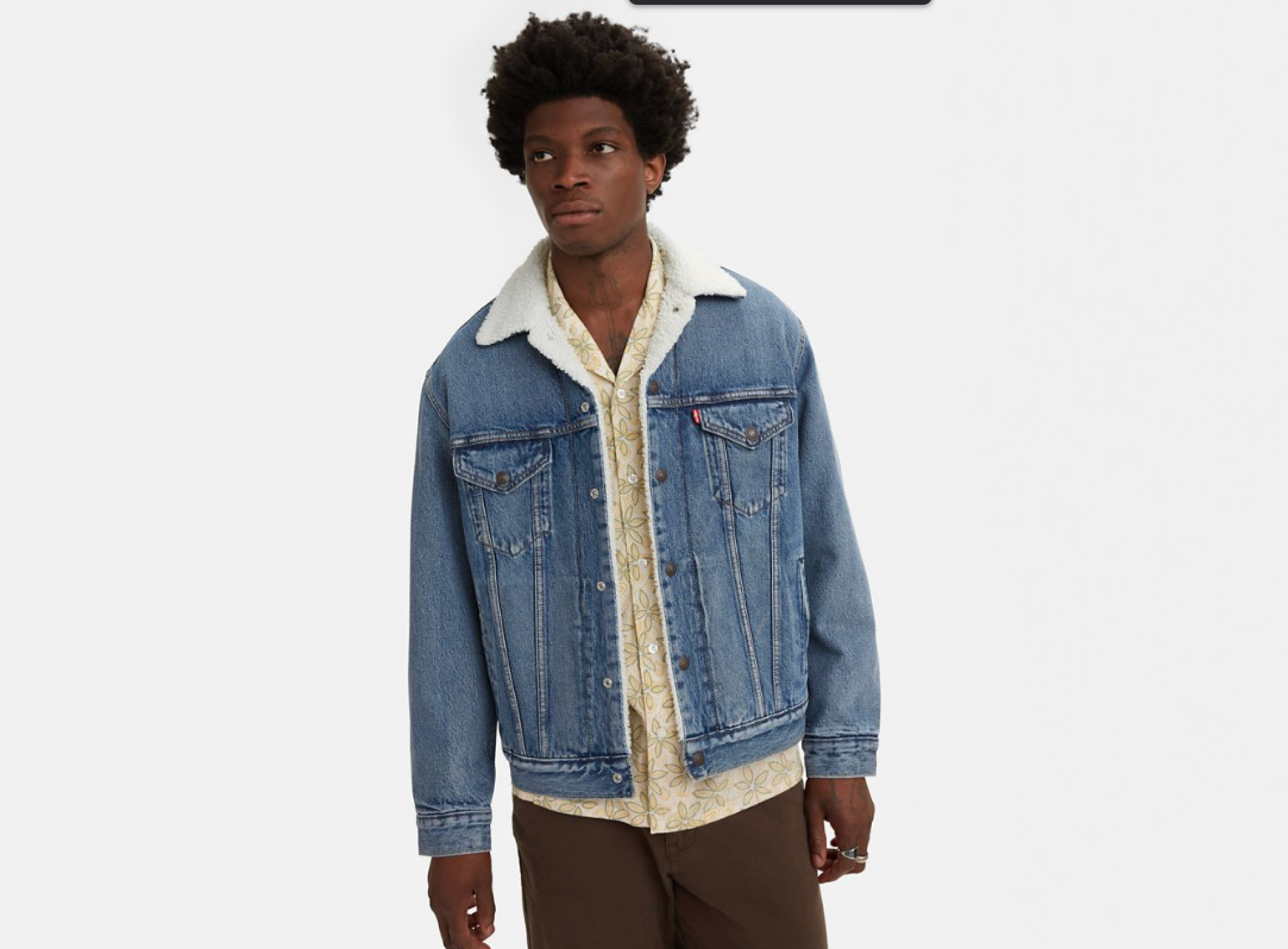 Vintage Relaxed Fit Sherpa Trucker Jacket