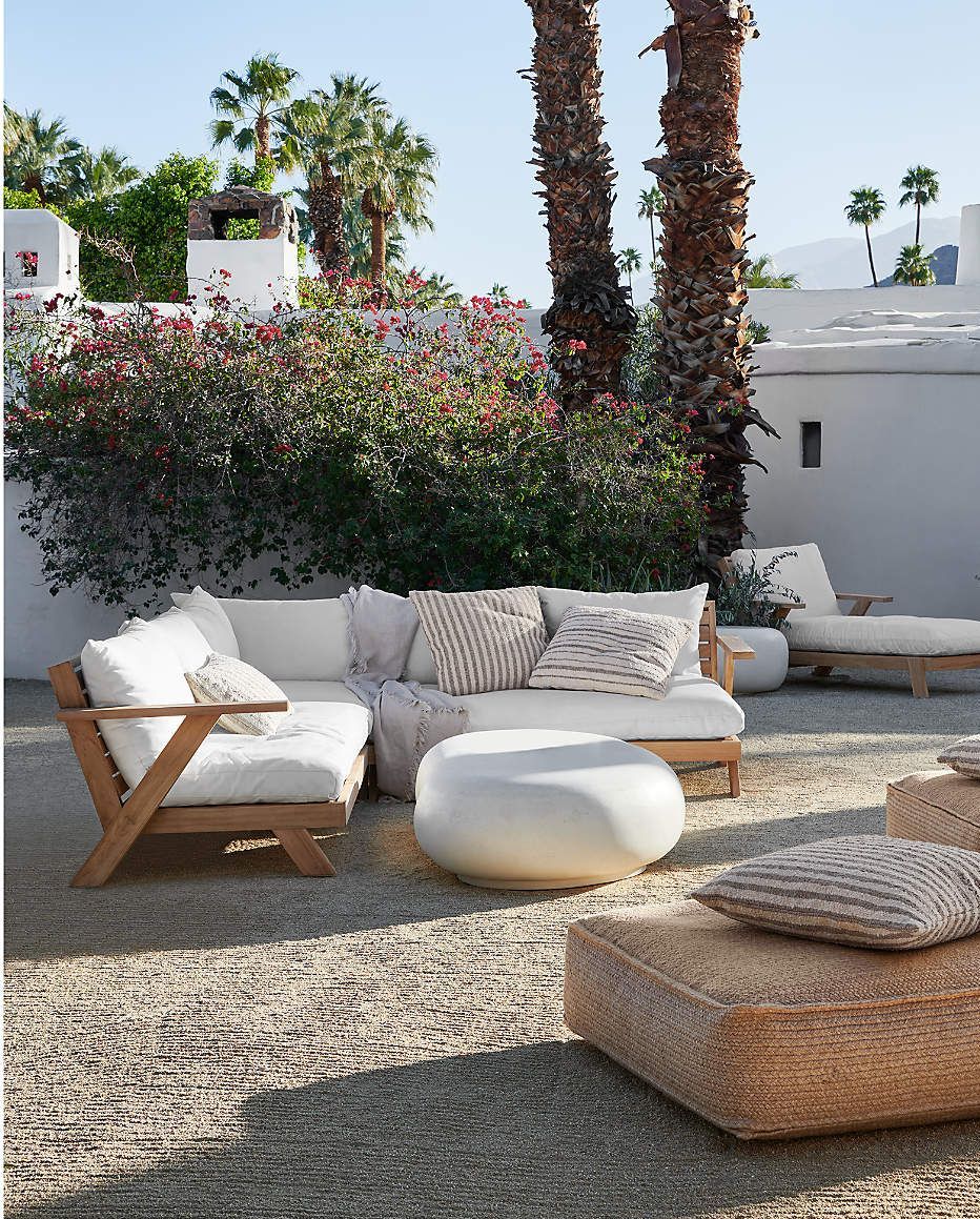 pebble white indoor outdoor concrete coffee table by leanne ford