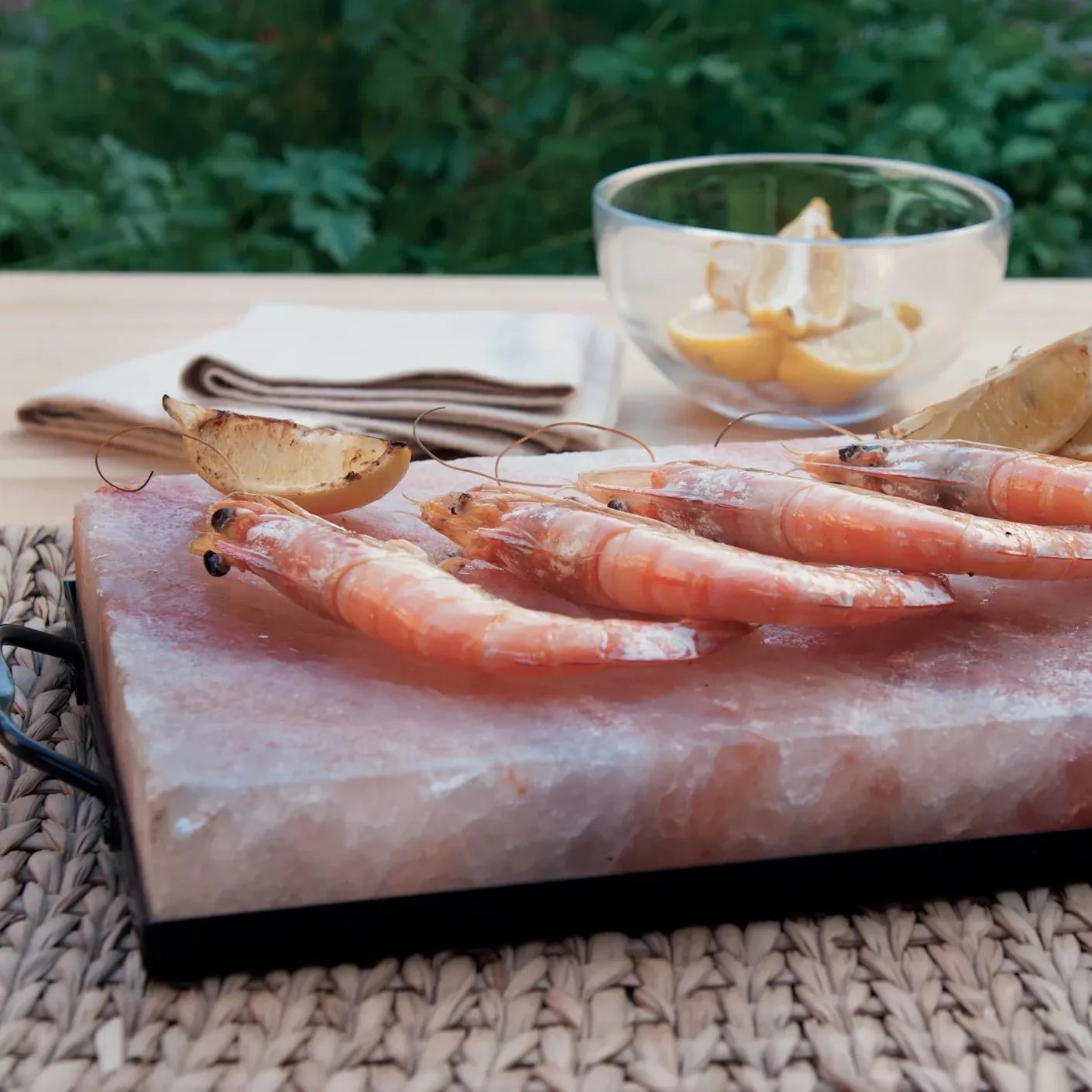 himalayan salt plate and holder set