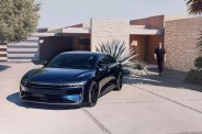 lucid air parked in arizona driveway