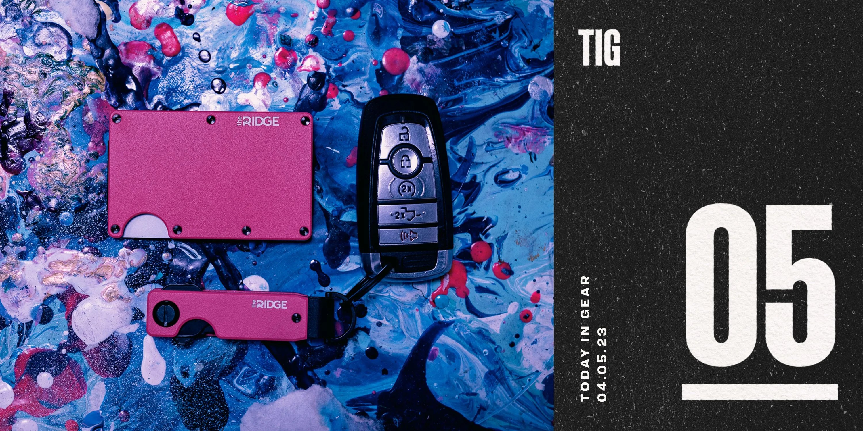 today in gear april 5 2023 the ridge flamingo pink wallet and key case
