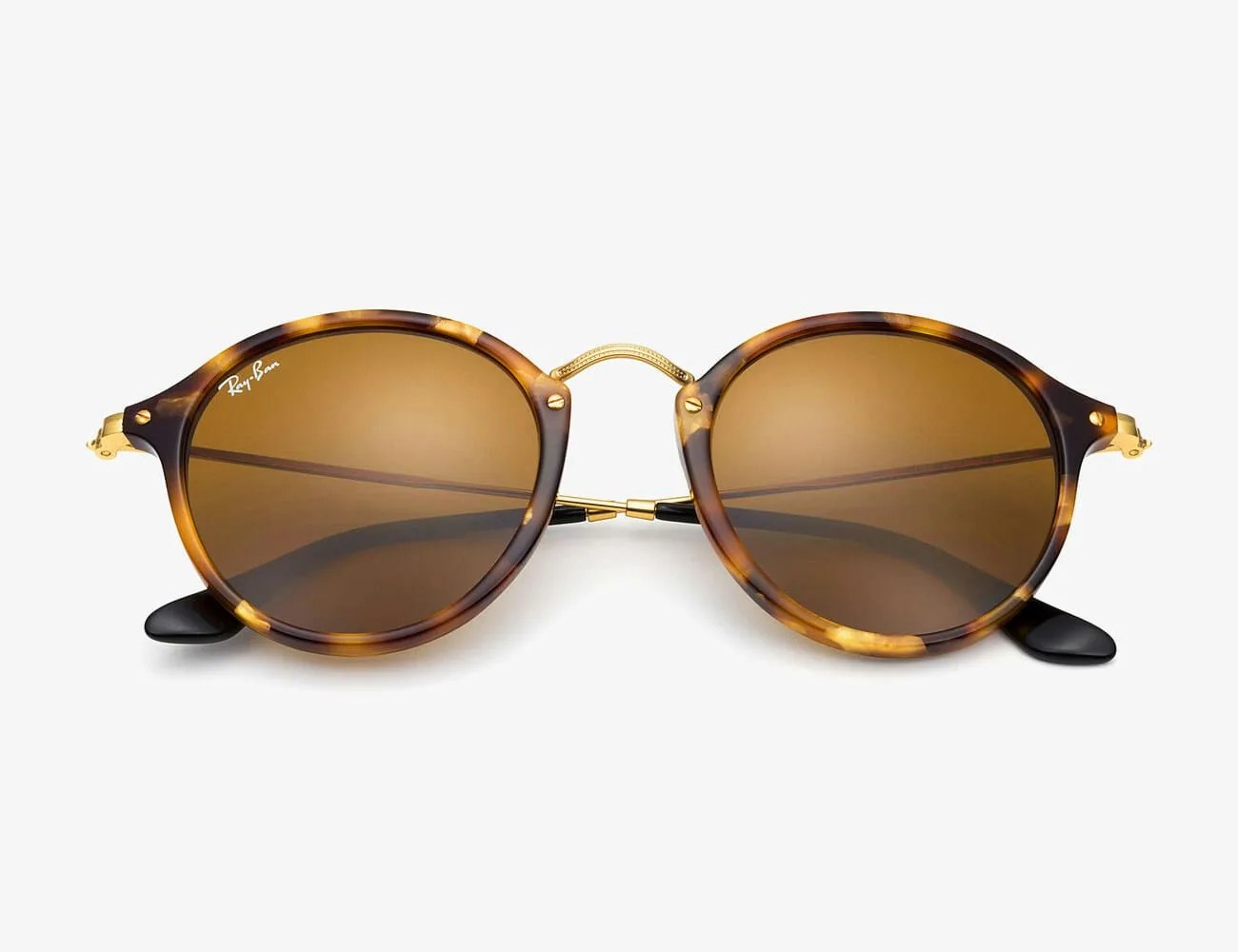 ray ban round fleck