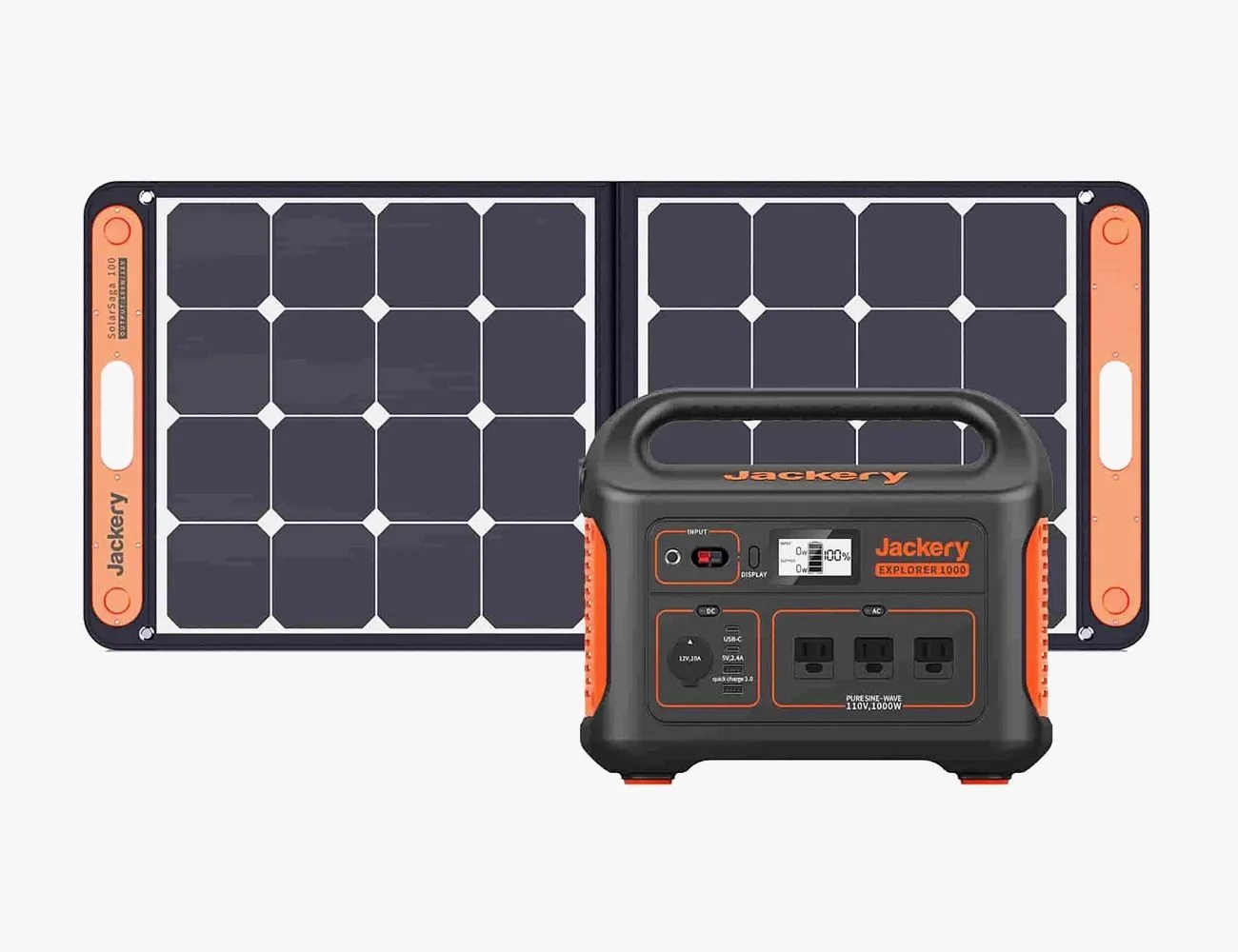 jackery solar generator 1000 solarsaga 100w