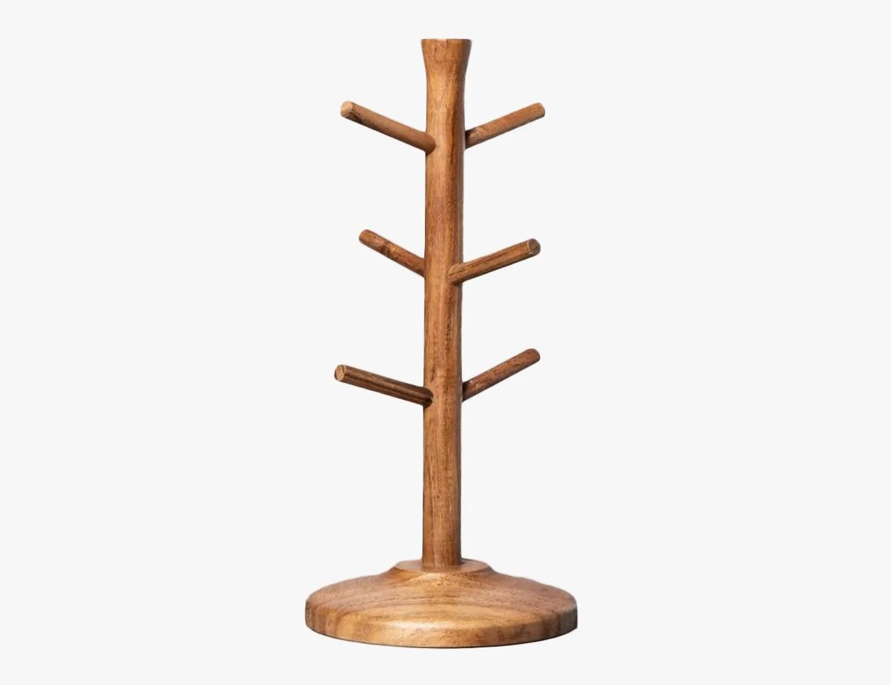 Hearth & Hand with Magnolia 15" Wood Mug Tree Brown