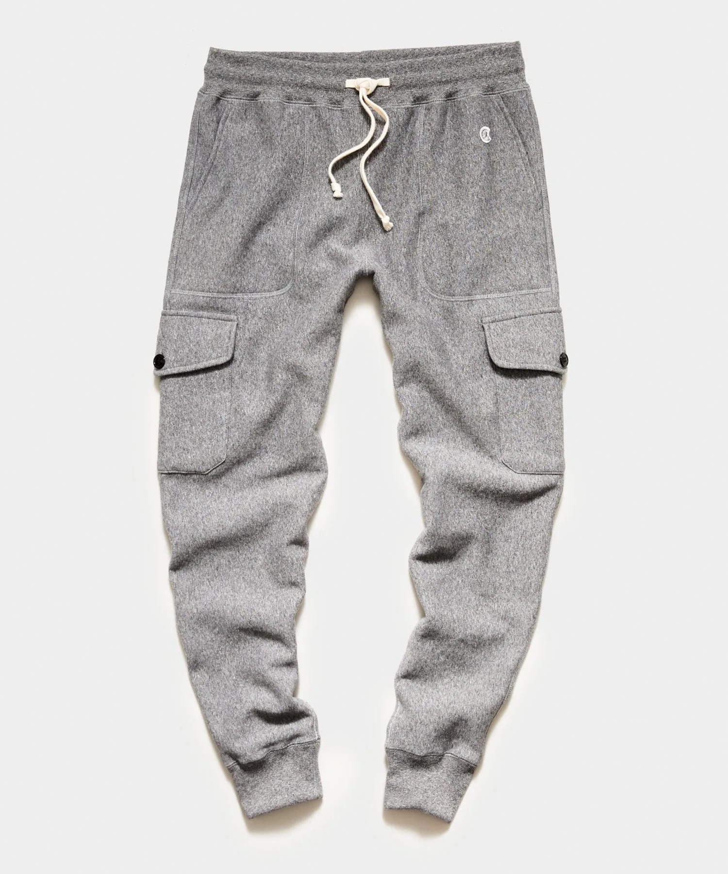 Utility Cargo Sweatpant in Salt and Pepper